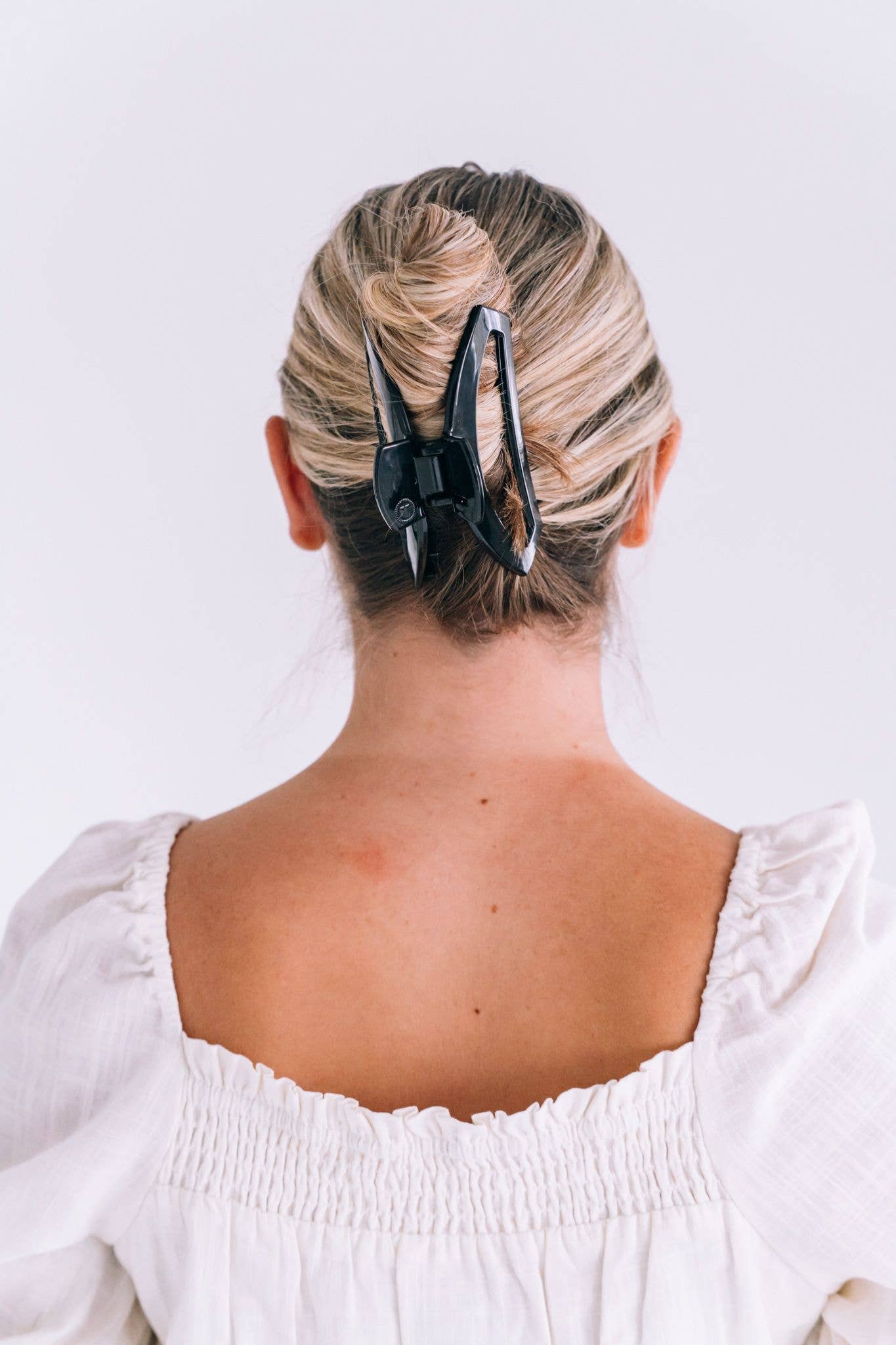 TELETIES - Open Hair Clip | Large | Jet Black