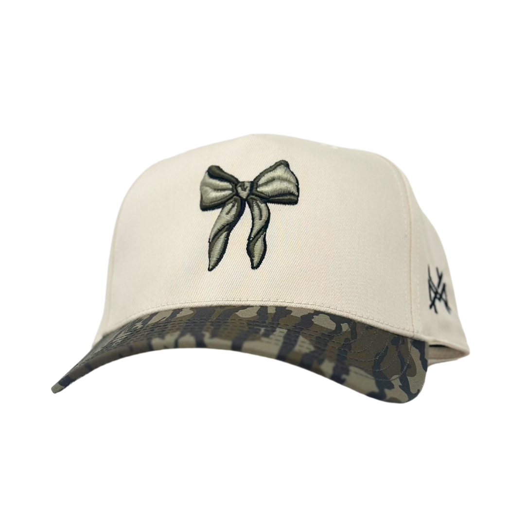 The Mad Hatter Co - Bow Girlie Trucker Hat: Bottomland/ Natural Otto