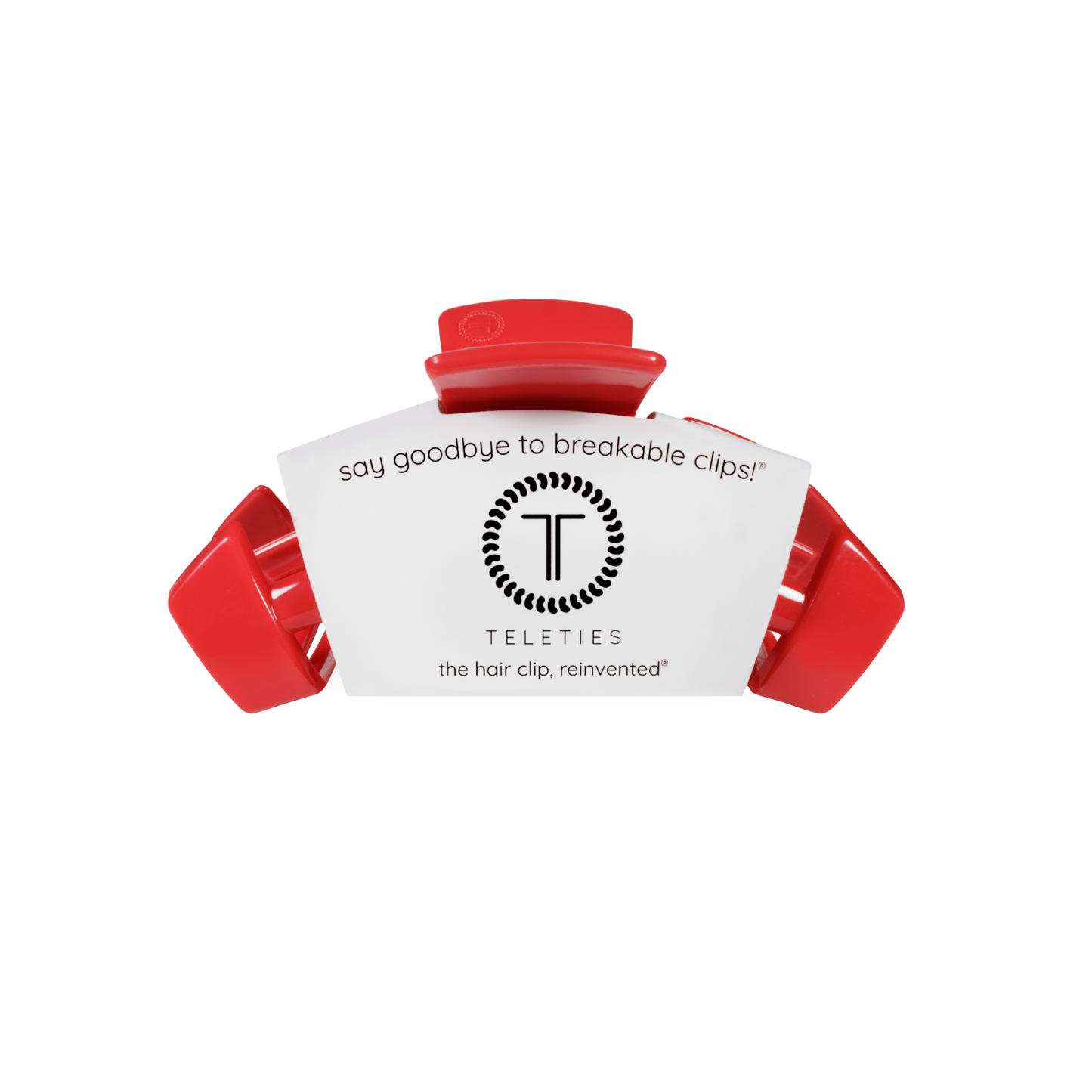 TELETIES - Classic Hair Clip | Small | USA Red