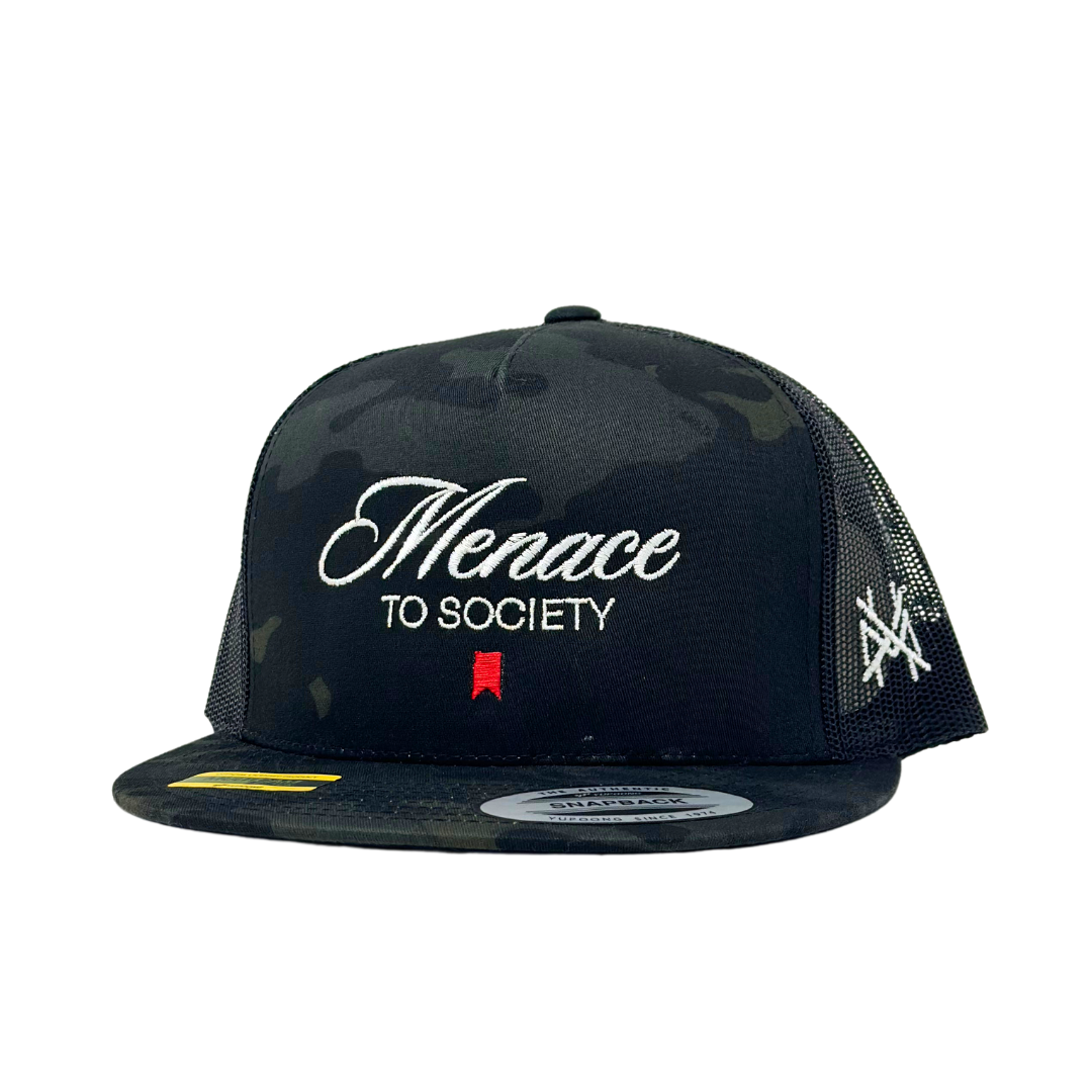 The Mad Hatter Co - Menace to Society Trucker Hat: 256 Richardson Black