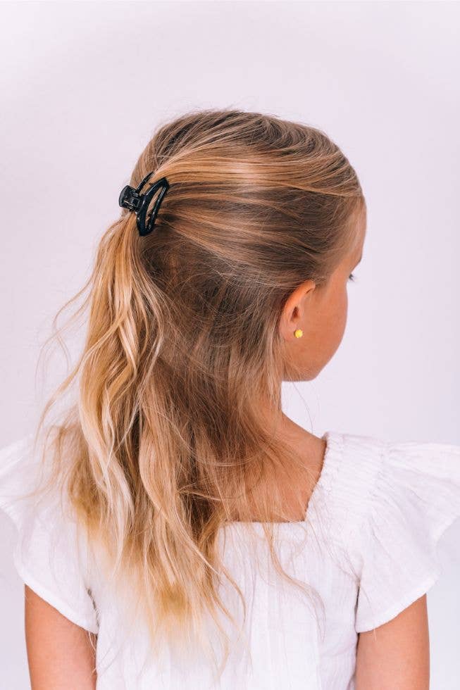 TELETIES - Open Hair Clip | Tiny | Jet Black