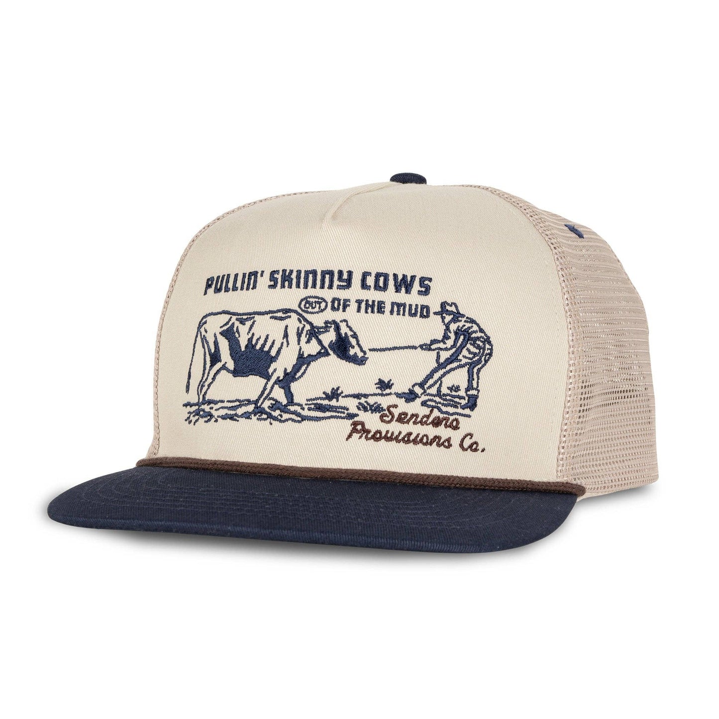 Sendero Provisions Company - Skinny Cows Hat: Cream/Green