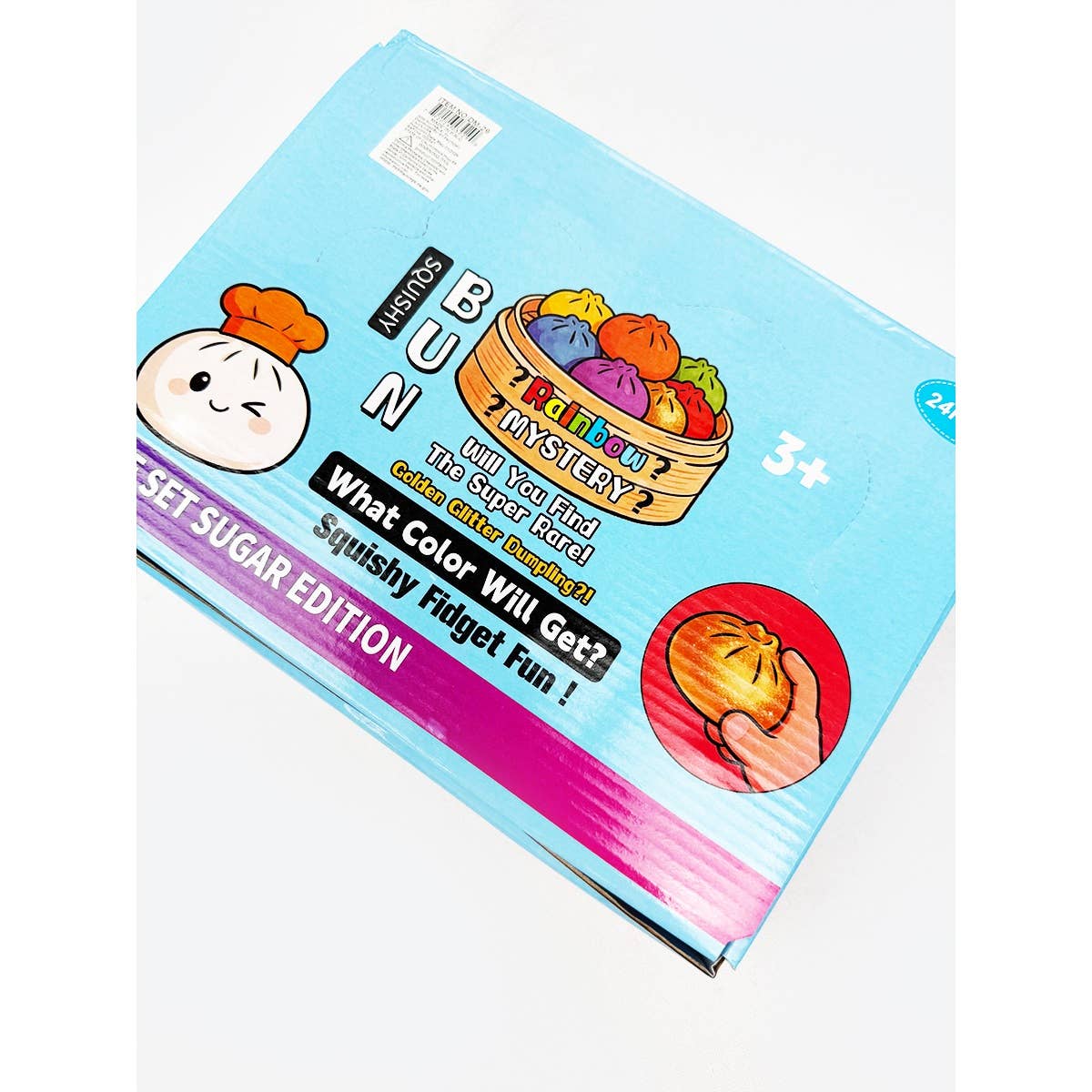 Love and Repeat - 24pcs Mini Glitter Dumpling Squishy with Steamer: MIX COLOR / ONE(24)