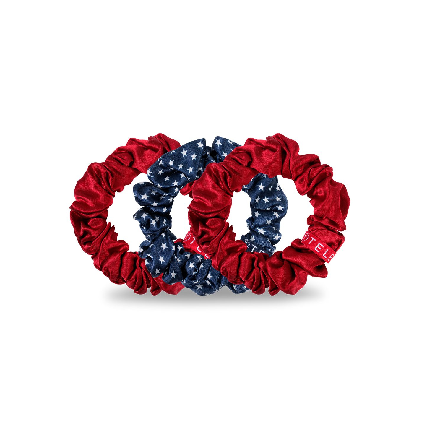 TELETIES - Silk Hair Scrunchie | Large | Independence Bae