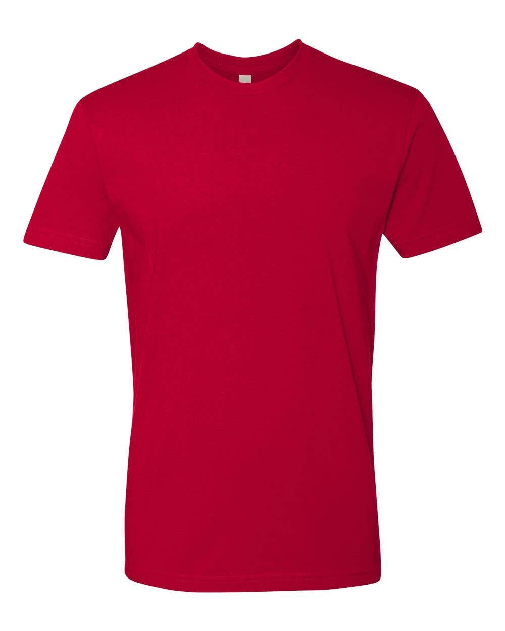 Print The Dream - Next Level - Cotton Short Sleeve Crew Unisex T-shirt: Red / XL