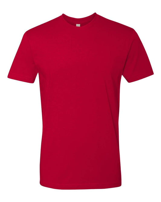 Print The Dream - Next Level - Cotton Short Sleeve Crew Unisex T-shirt: Red / M
