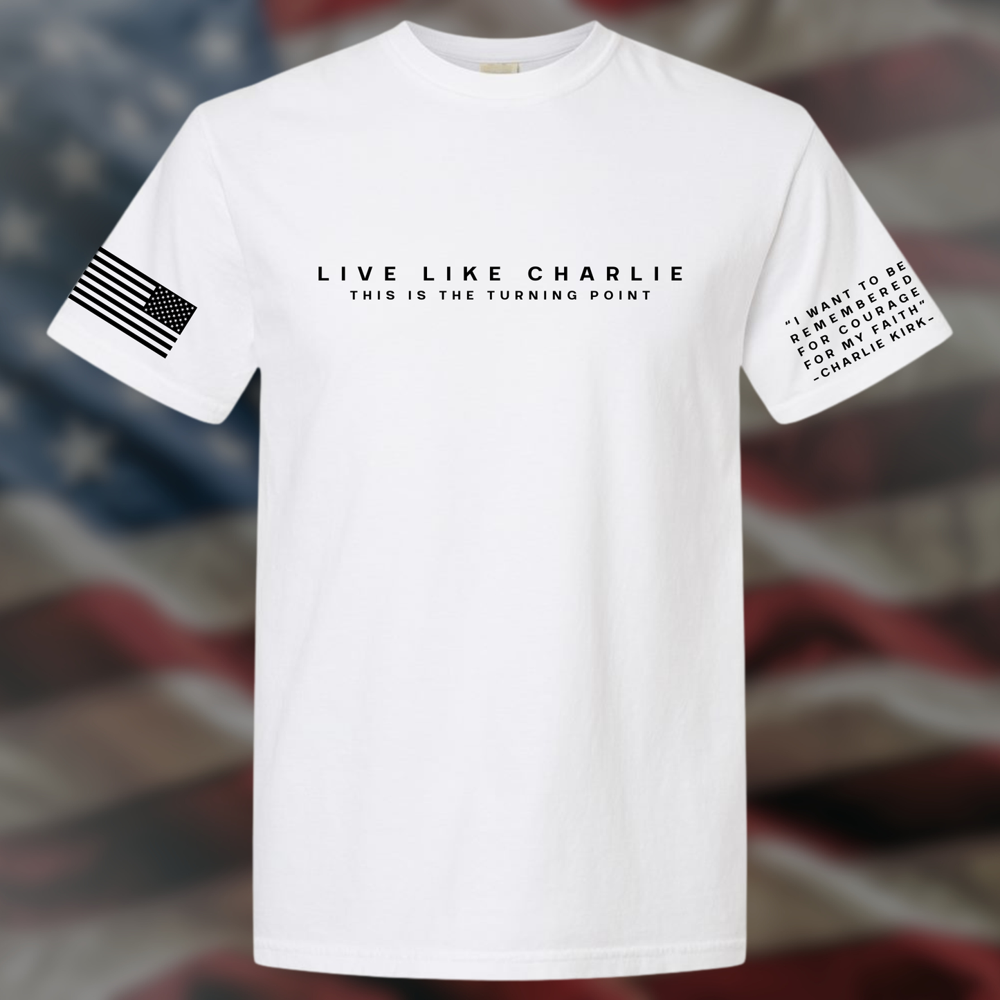 Faith & Life Christian Brands - Live Like Charlie - Tribute to a Great Christian Martyr: White / 3XL