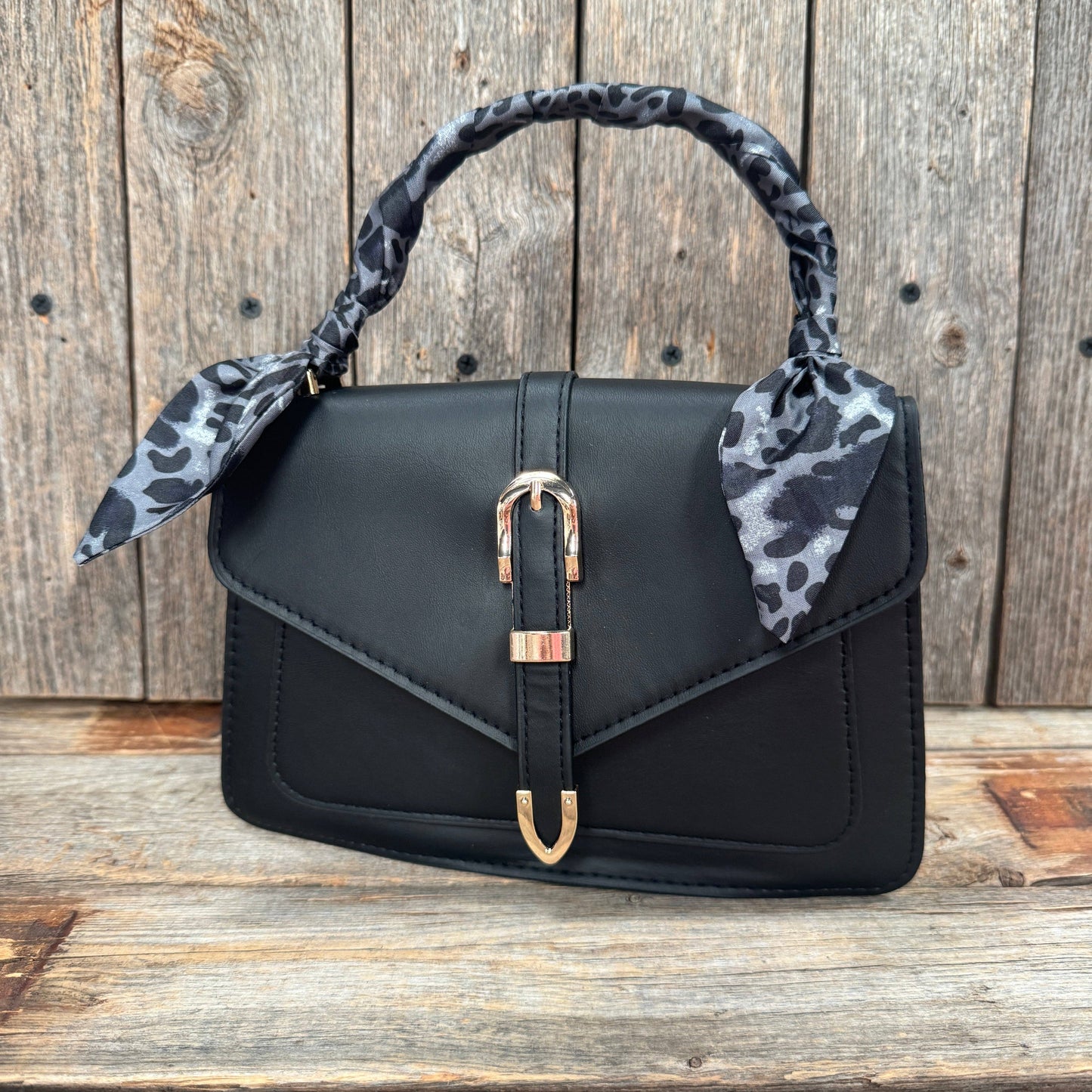 Rodeo Drive - Black Western Skinny Mini Wild Rag Scarf / Cowgirl Necktie #TW134