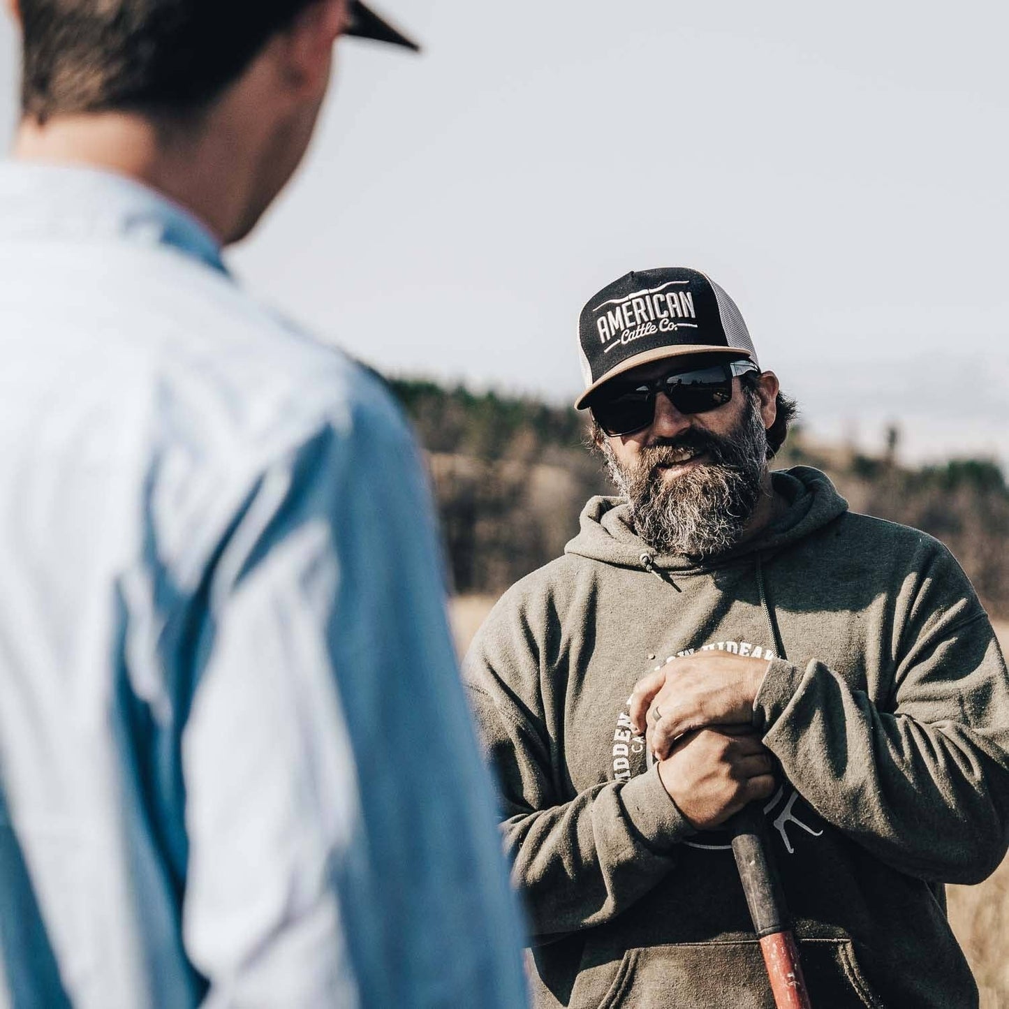 American Cattle Co - Longhorn Hat: White/Black