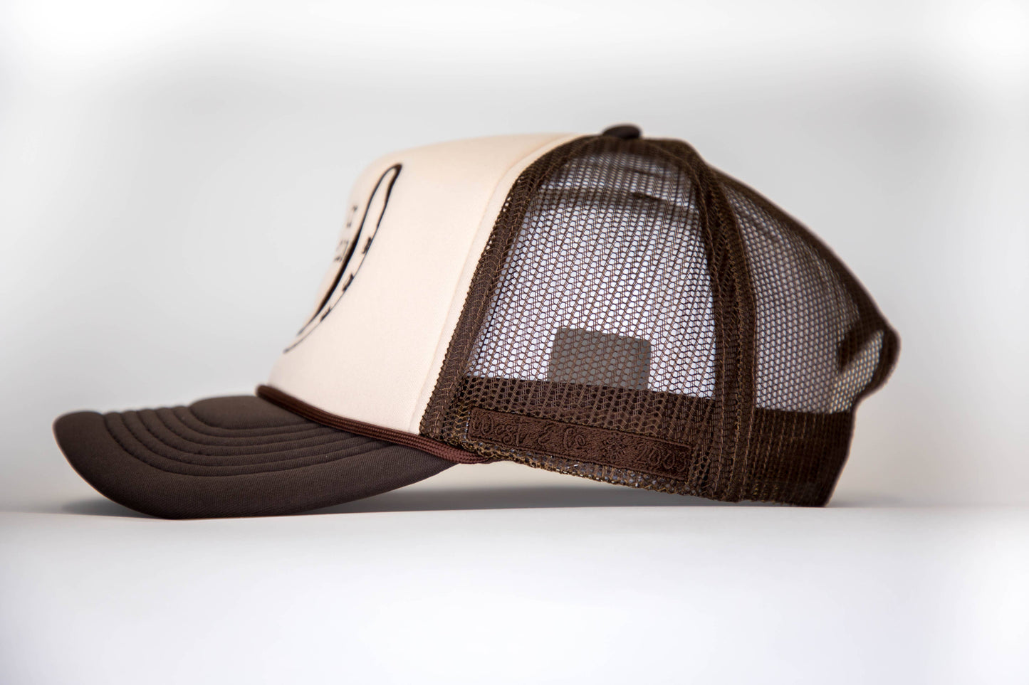 West & Co. - Brown w/Tan Front Trucker Cap w/Brown West & Co Social Club
