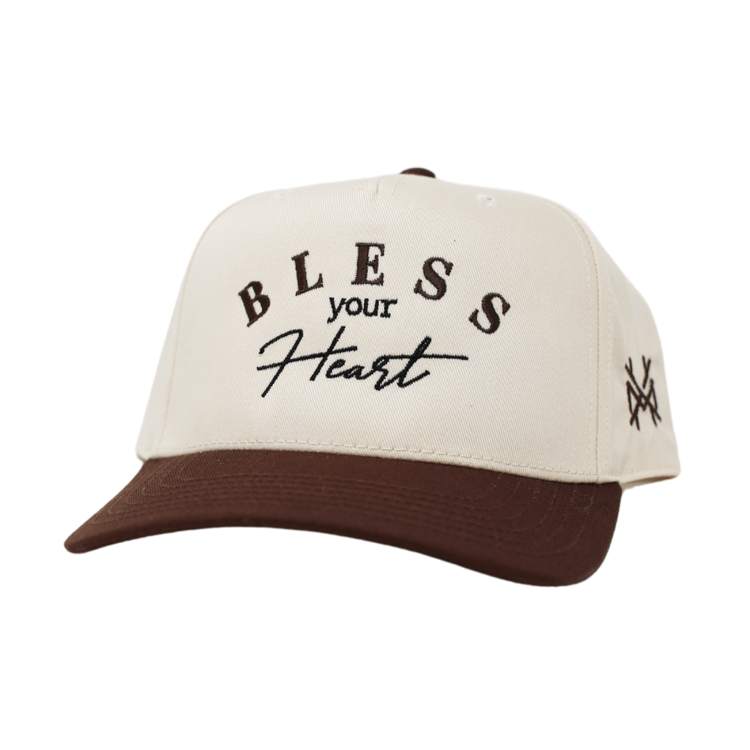 The Mad Hatter Co - Bless Your Heart Trucker Hat: Retro Pink/Natural