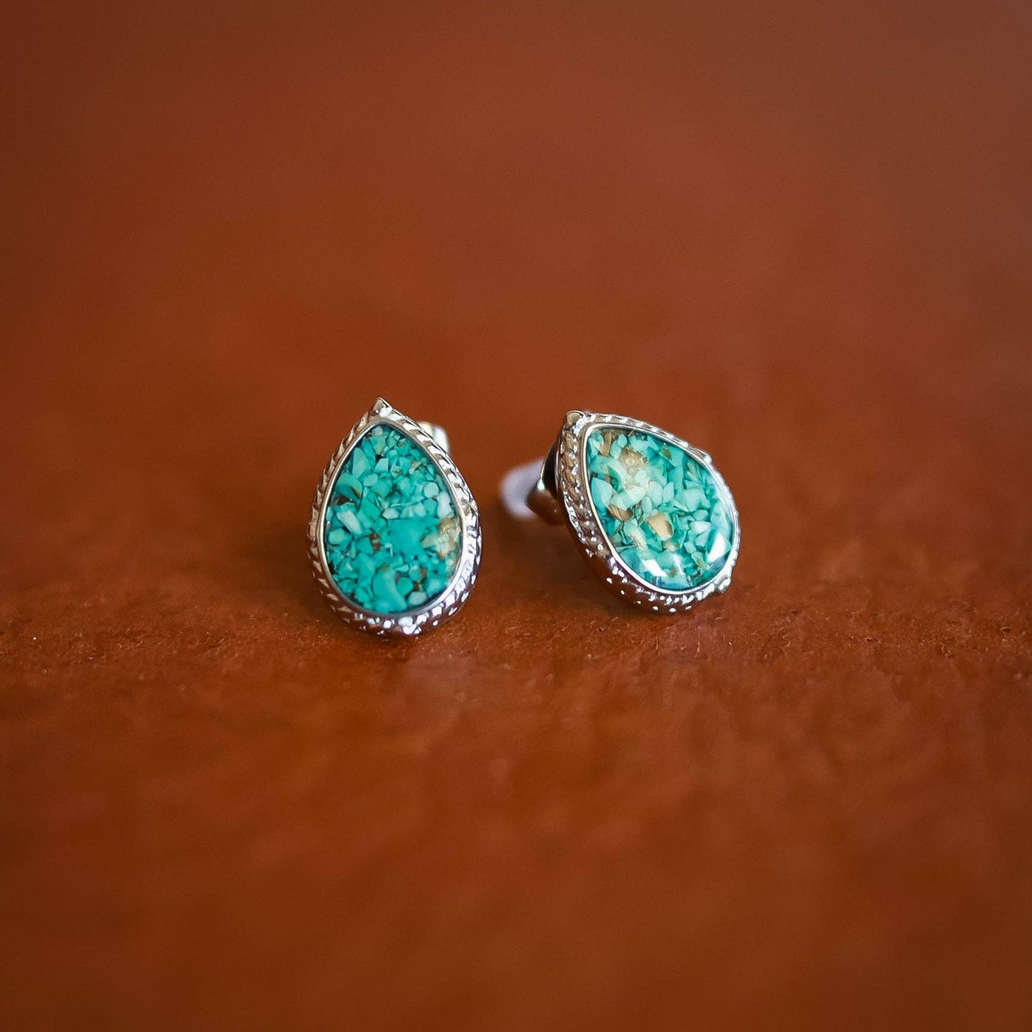 Antler Rings - The Shay Stud Earrings: Turquoise