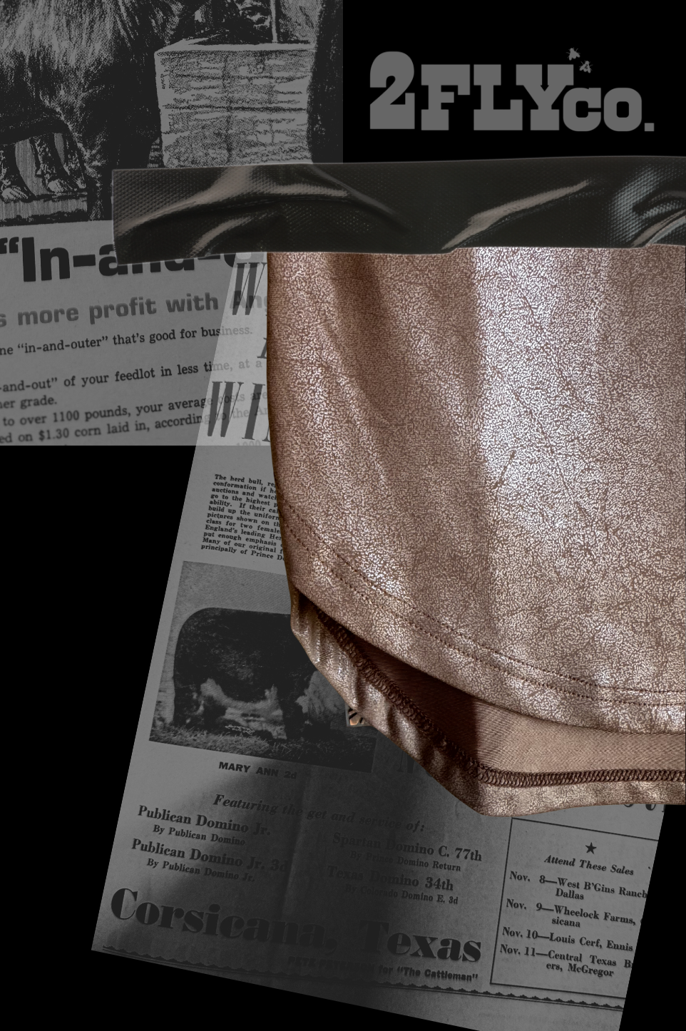 2 Fly Co - SWANKY LEATHER *MOCHA: 2X