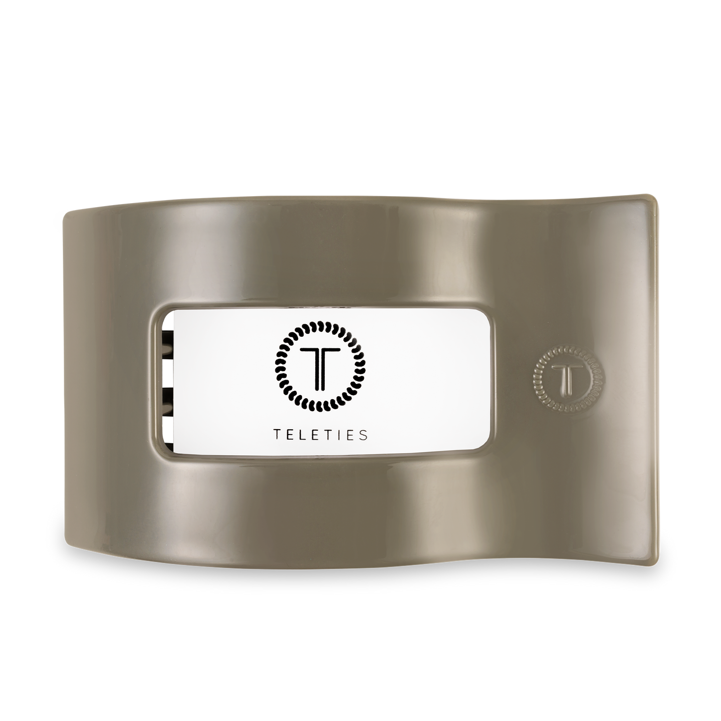 TELETIES - Flat Rectangle Hair Clip | Large | Sage It Ain't So