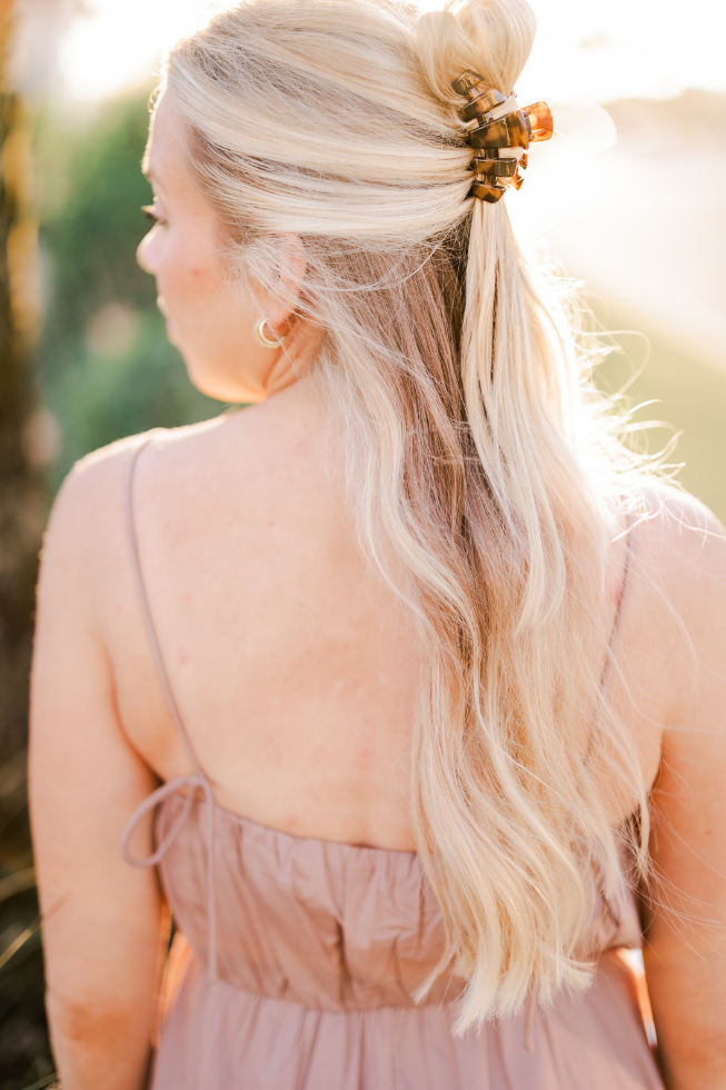 TELETIES - Classic Hair Clip | Small | Tortoise