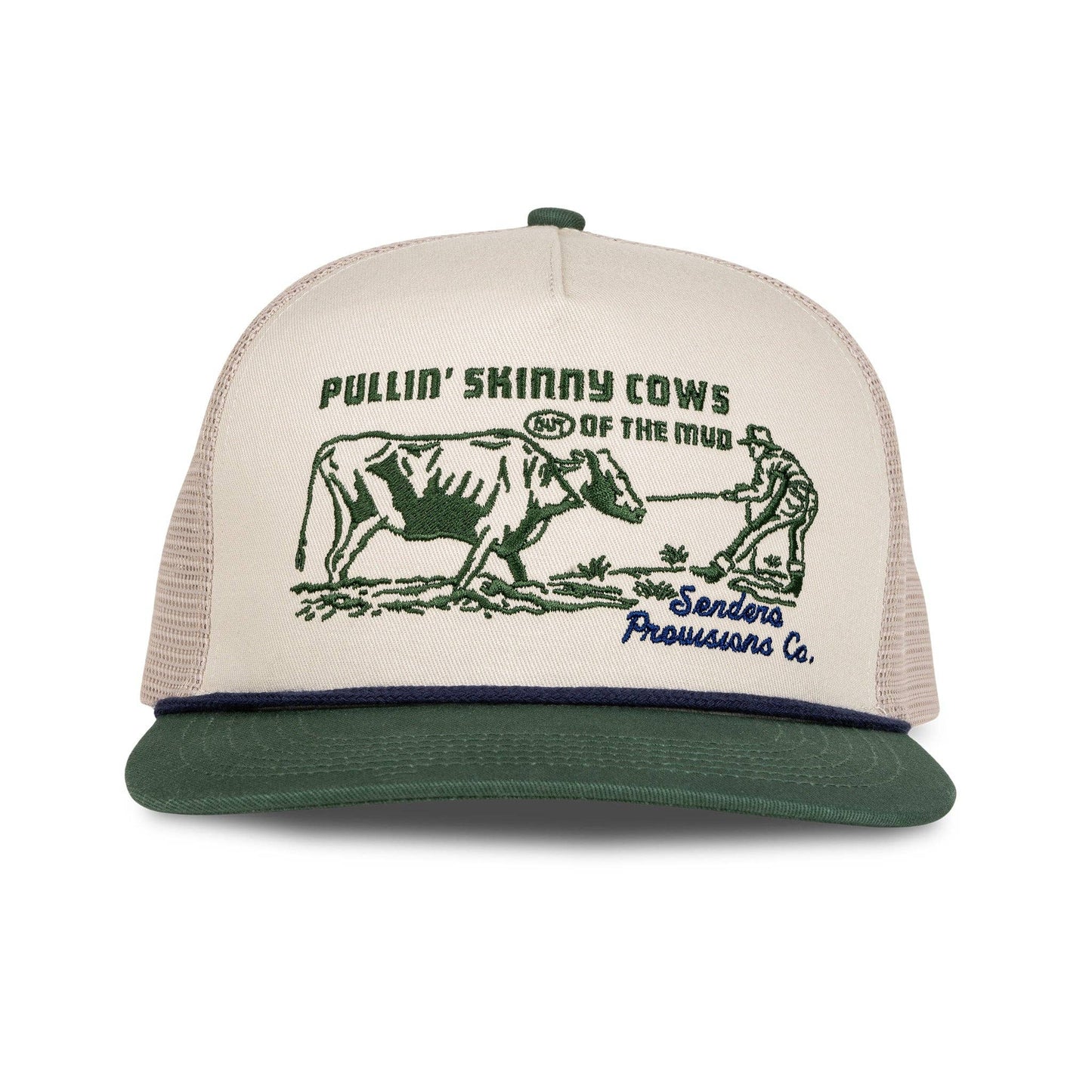 Sendero Provisions Company - Skinny Cows Hat: Cream/Green