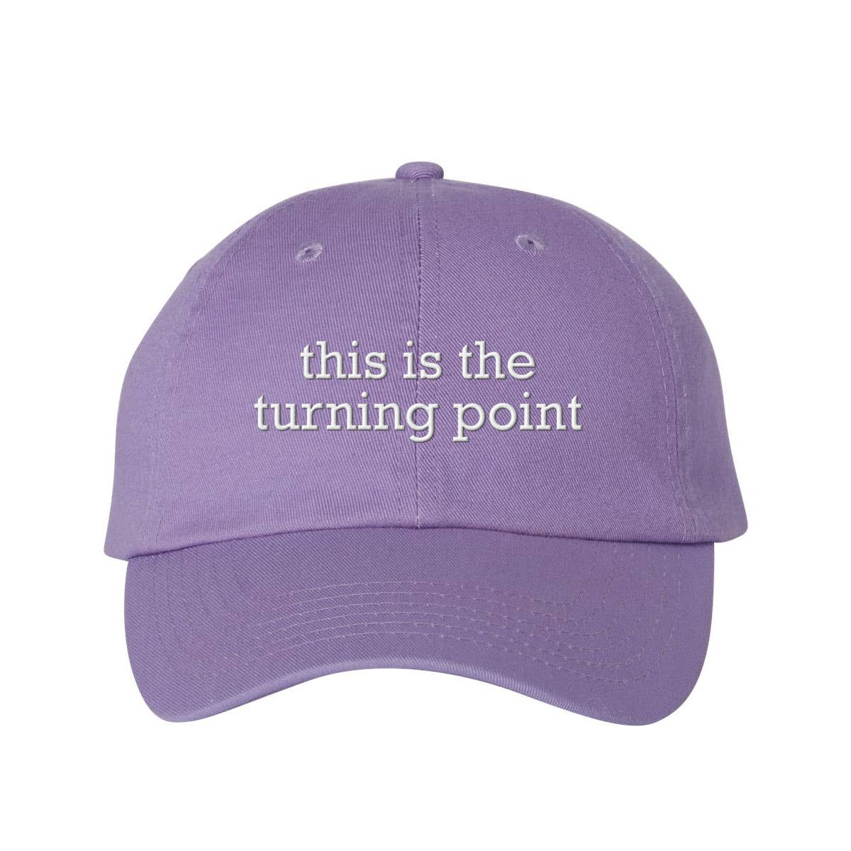 God And Glory Gifts - This Is The Turning Point Charlie Kirk Embroidered Dad Hat: Red
