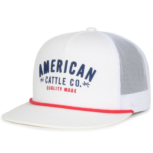 American Cattle Co - Quality Made Hat  : White