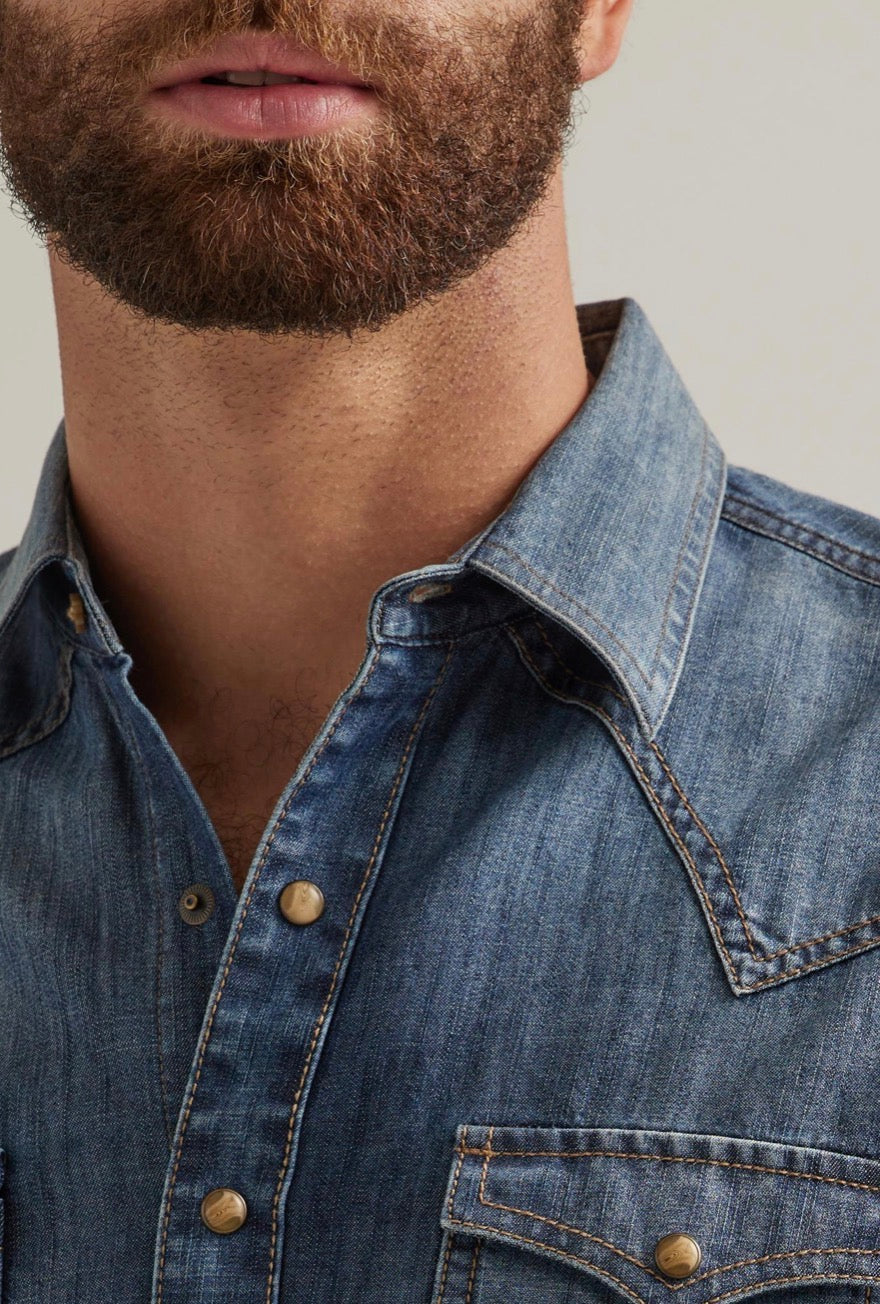 WRANGLER RETRO MENS PREMIUM DENIM SHIRT