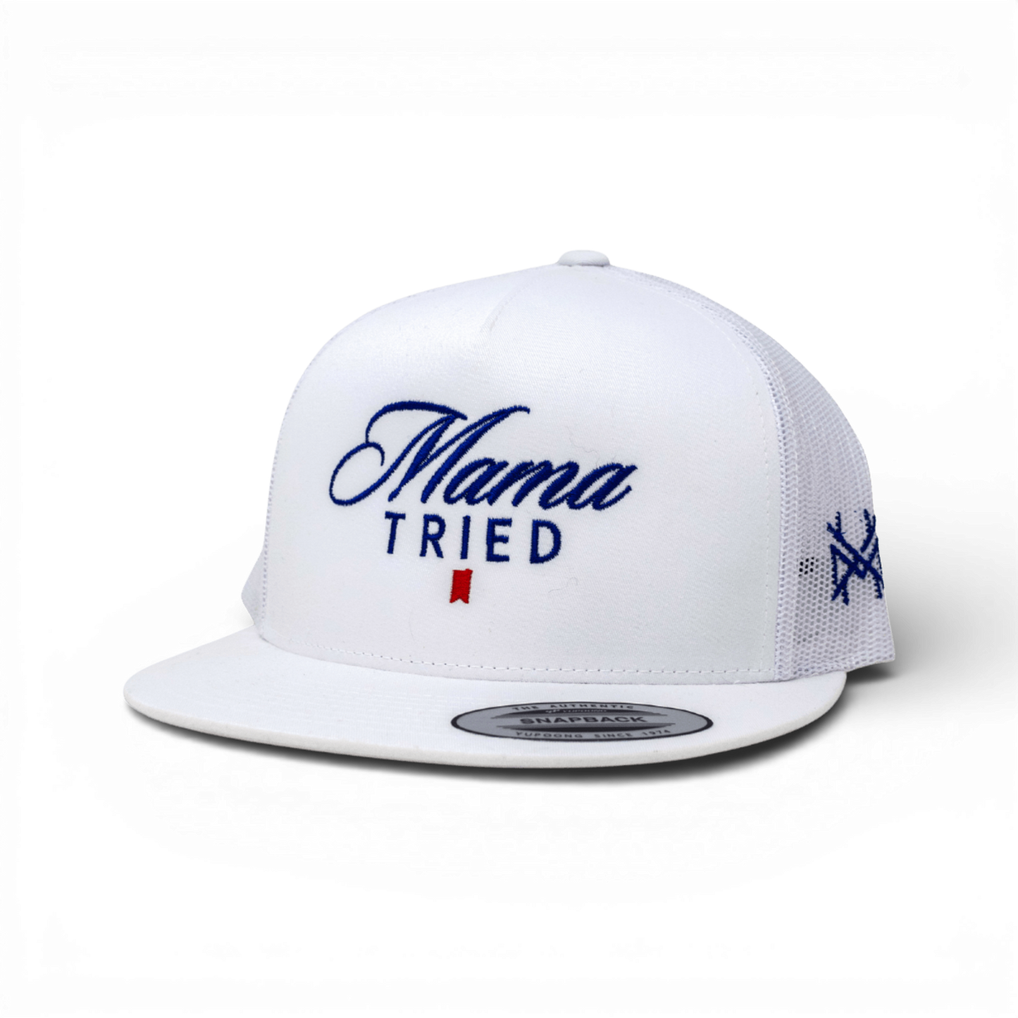 The Mad Hatter Co - Mama Tried Ultra Trucker Hat: Trucker Black/White