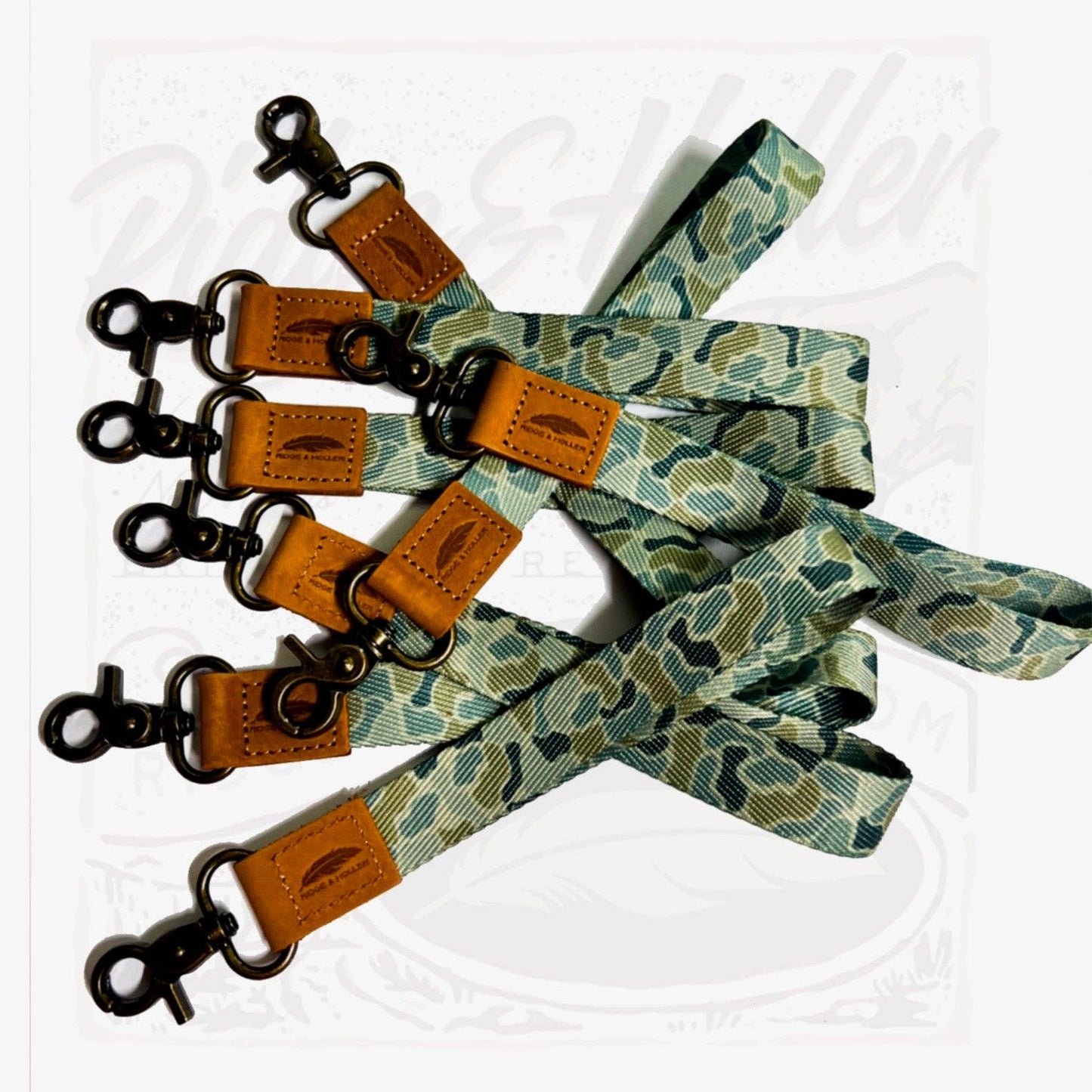 Ridge&Holler - Fly High Lay Low Camo Wrist Lanyard Olive