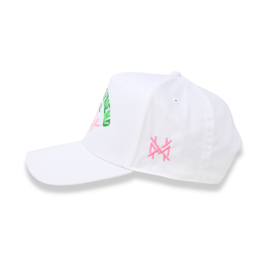 The Mad Hatter Co - My Best Friend Will Kill You Funny Trendy Trucker Hat: Retro White