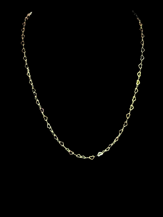 E NEWTON 17” CHOKER LOVE CHAIN-STERLING SILVER