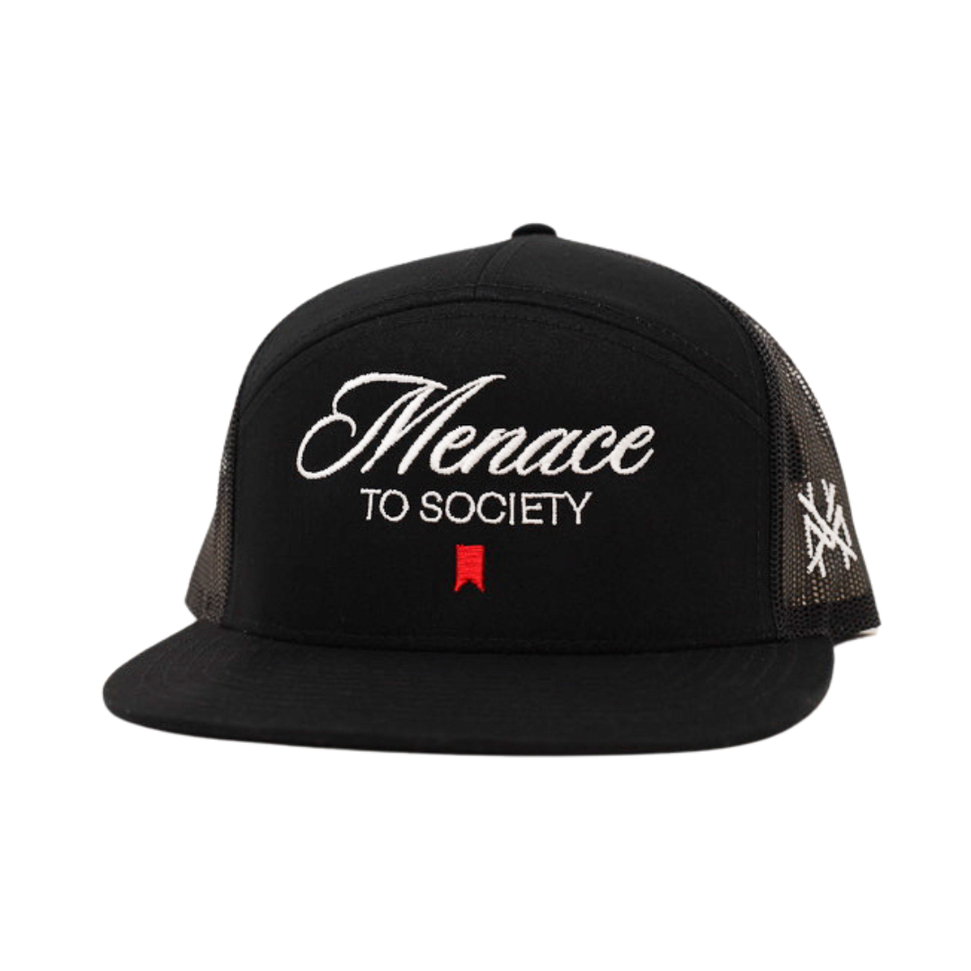 The Mad Hatter Co - Menace to Society Trucker Hat: 256 Richardson Black