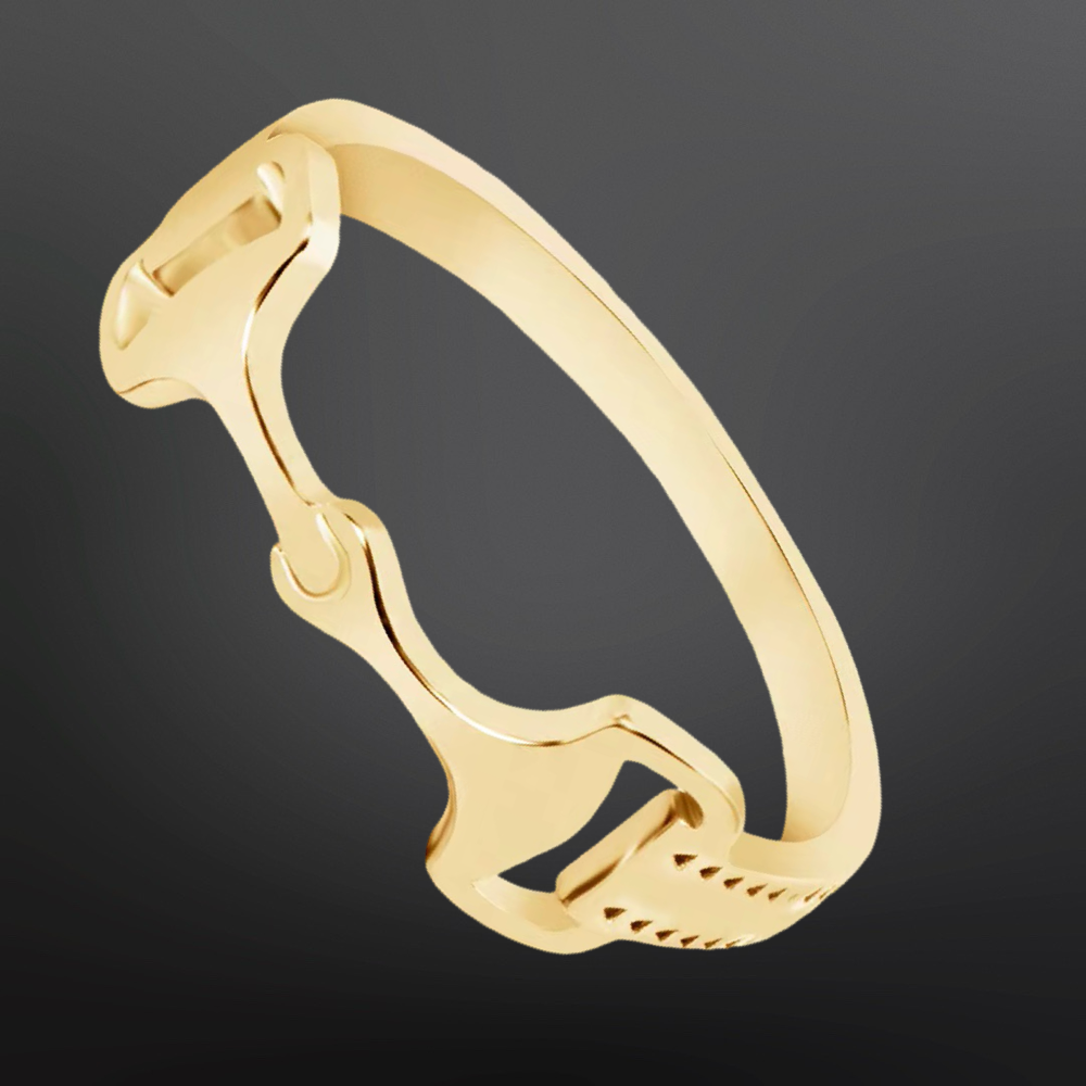 Westrian International - Equestrian Horse Snaffle Bit Sterling Silver Ring: 8