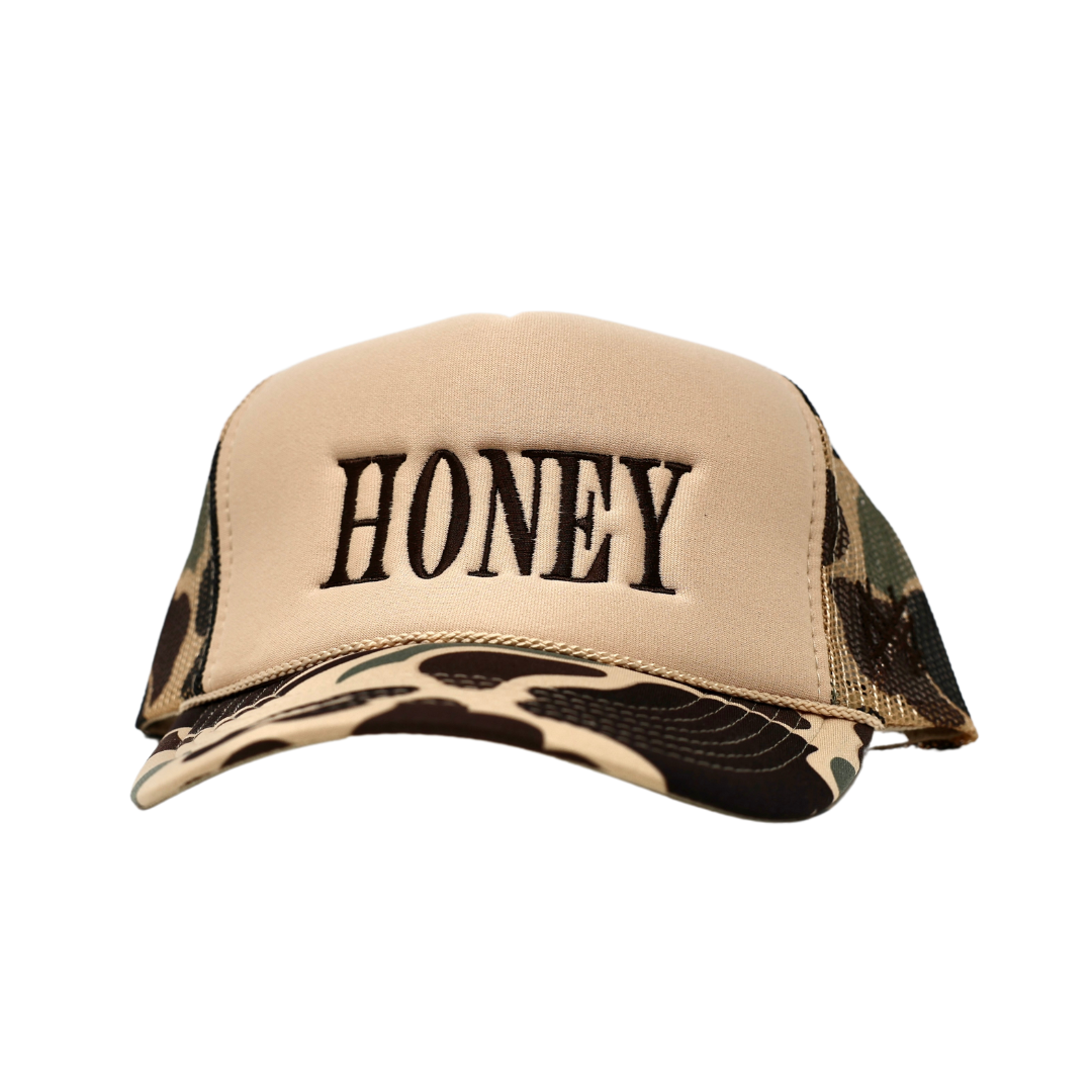 The Mad Hatter Co - MHC HONEY Trucker Hat: Camo Otto