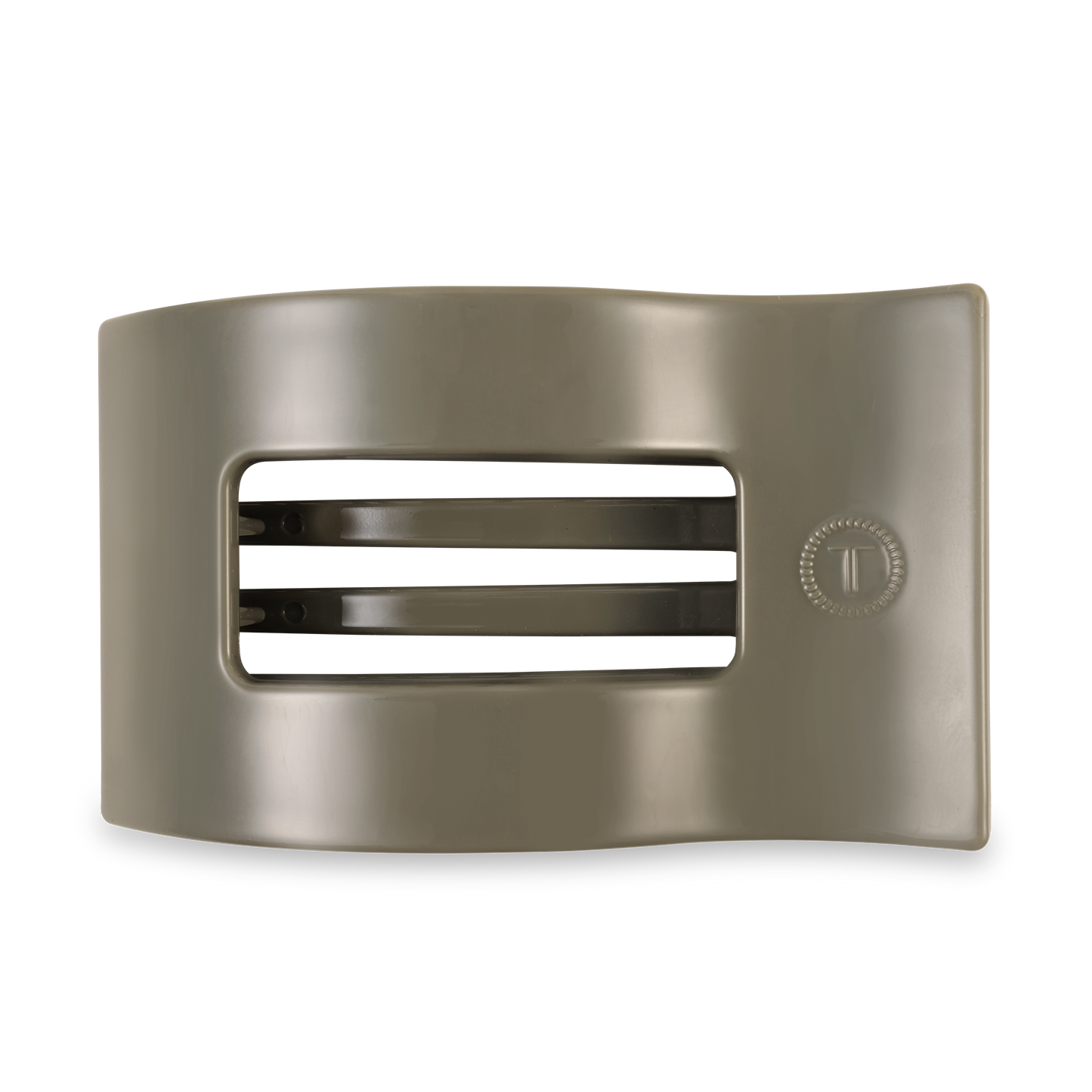 TELETIES - Flat Rectangle Hair Clip | Large | Sage It Ain't So