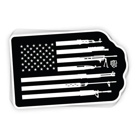 Shield Republic LLC - Firearm Flag Decal