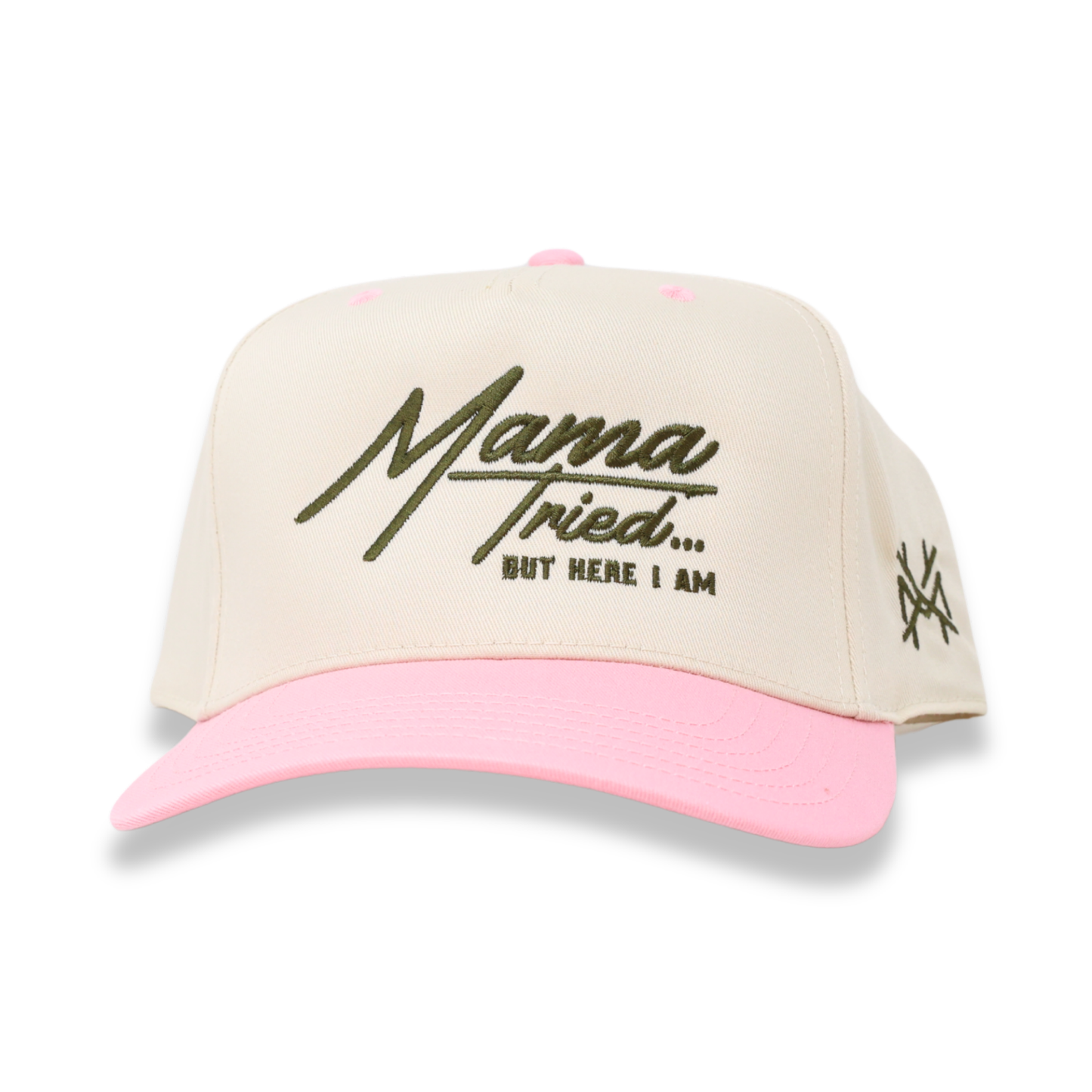 The Mad Hatter Co - Mama Tried But Here I Am Trucker Hat: Retro Natural