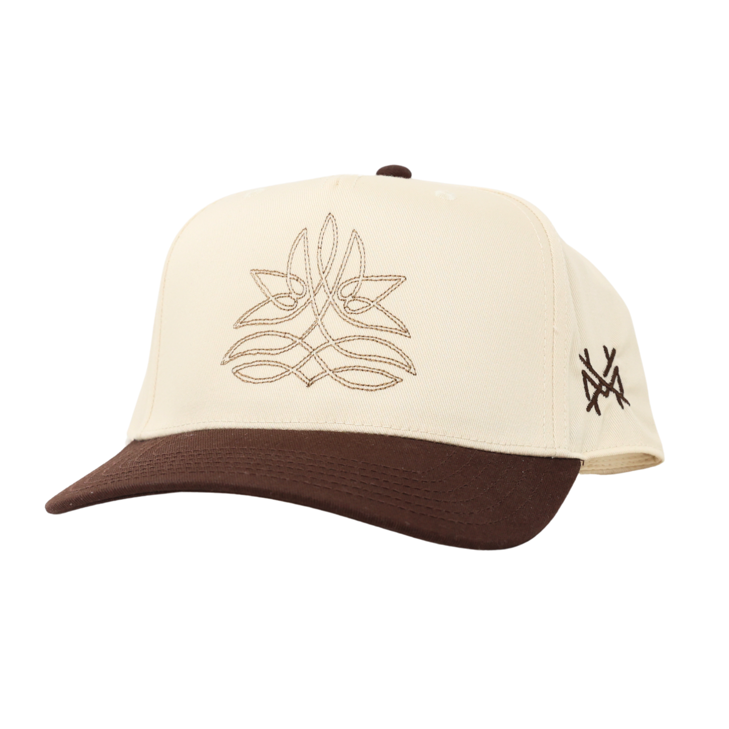 The Mad Hatter Co - Boot Stitch Western Trucker Hat : Retro Brown/Natural