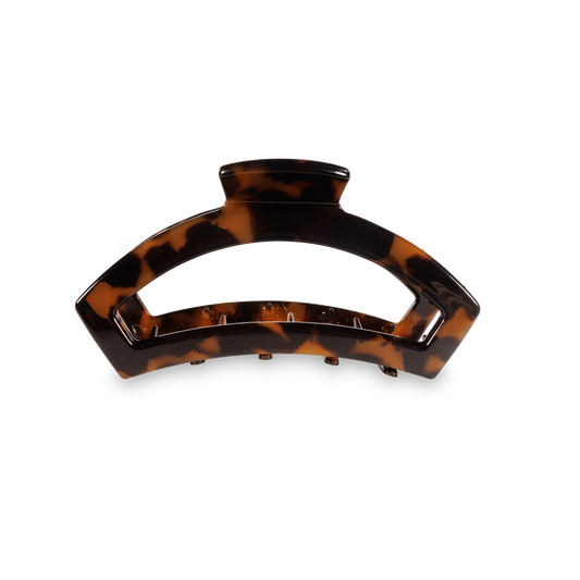 TELETIES - Open Hair Clip | Small | Tortoise