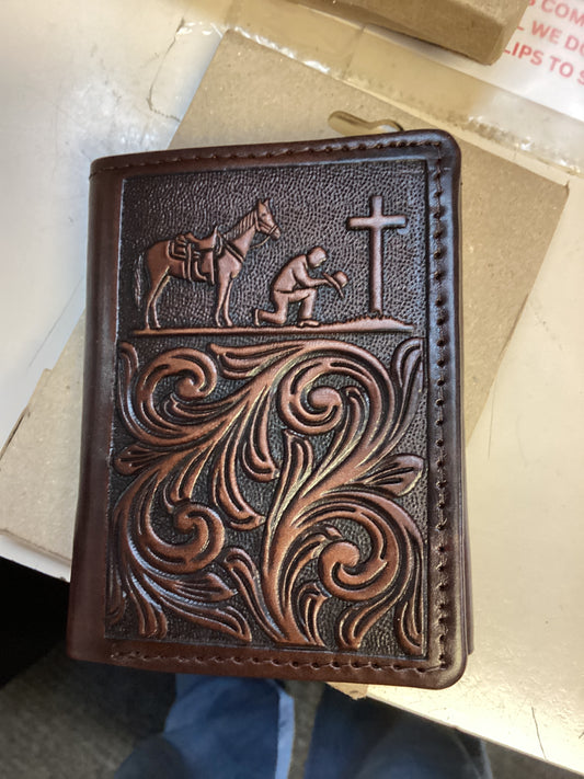 CHALLENGER HORSEWEAR MENS TRIFOLD WALLET 18FKW108T