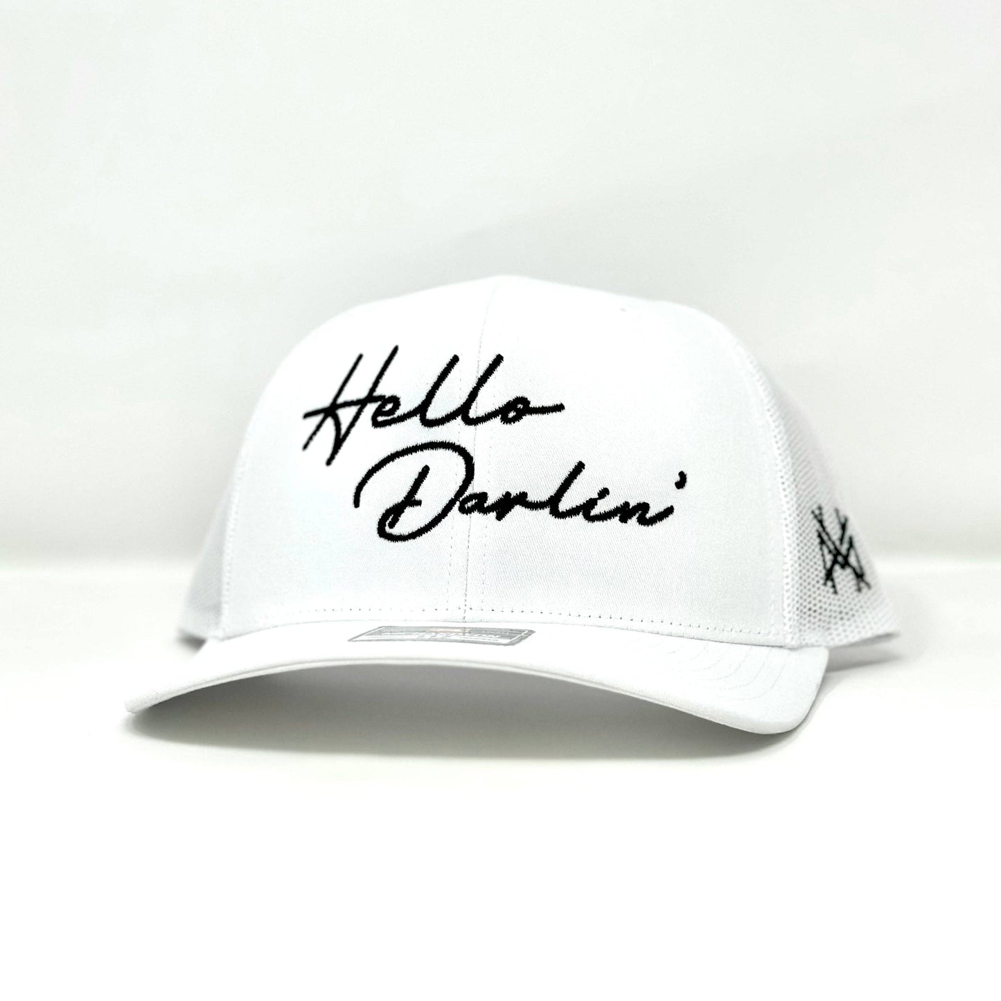 The Mad Hatter Co - MHC Hello Darlin Trucker Hat: 112 White