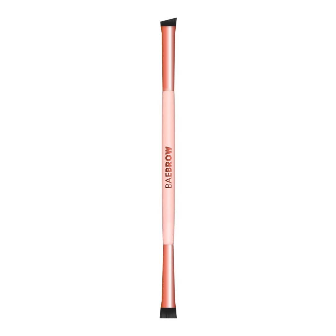 BAEBROW - DUAL ENDED BROW LINE BRUSH: Nude + Rose Gold