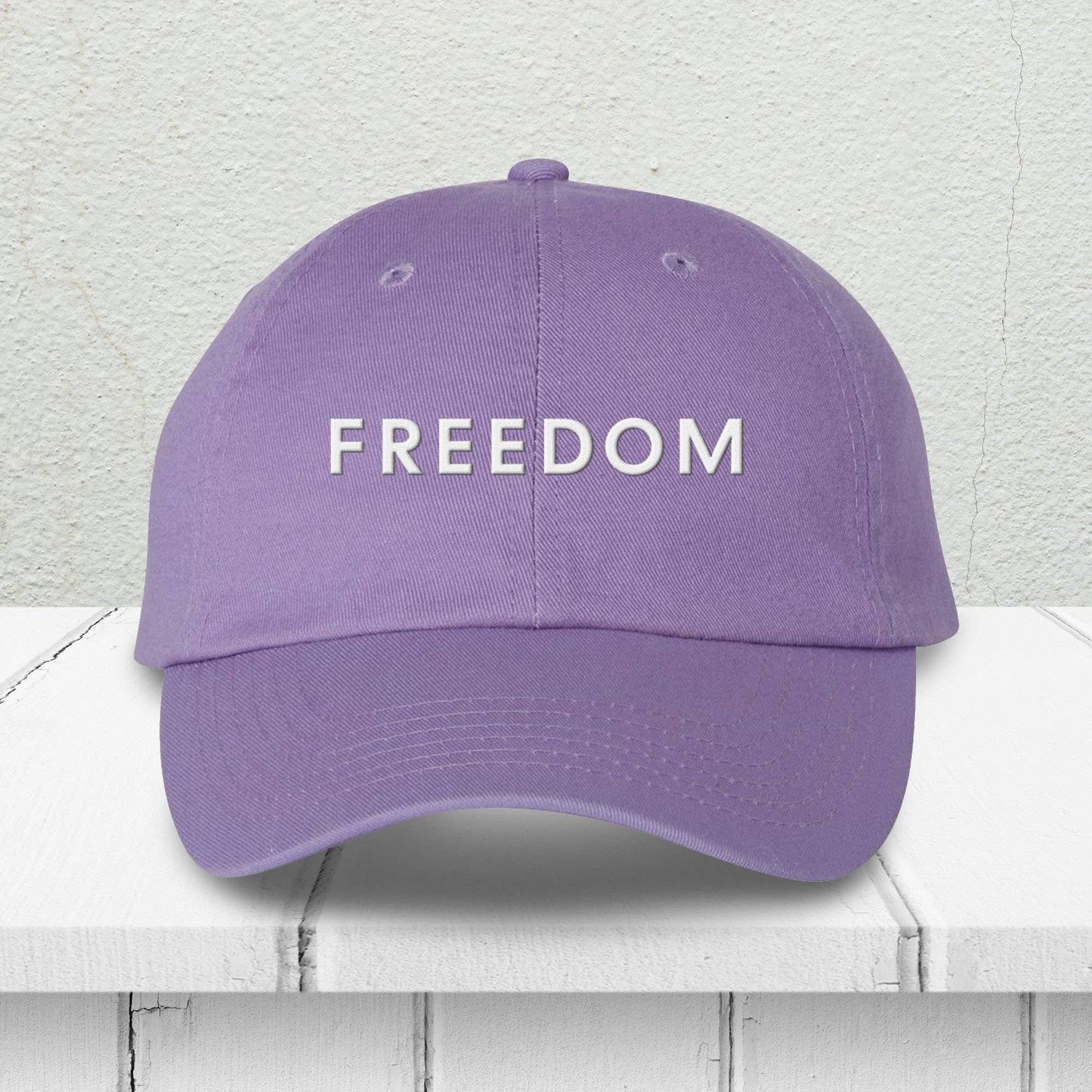God And Glory Gifts - Charlie Kirk Freedom Embroidered Dad Hat: Red