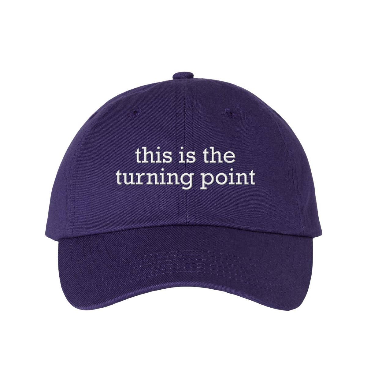 God And Glory Gifts - This Is The Turning Point Charlie Kirk Embroidered Dad Hat: Red