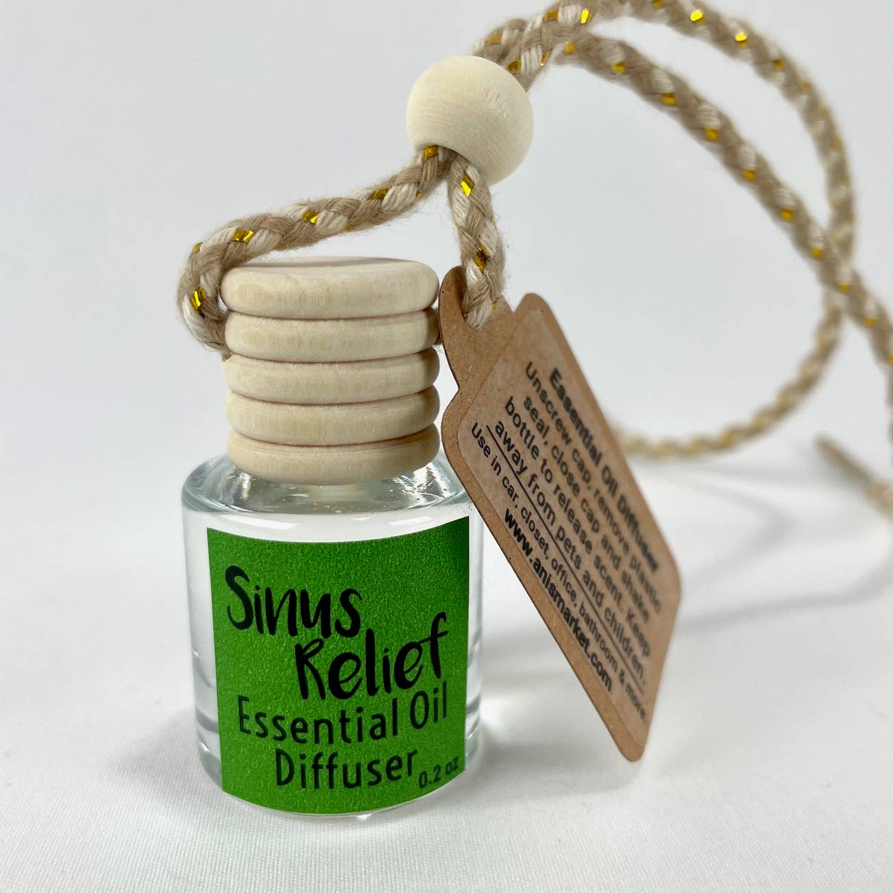 Ani’s Market LLC - Essential Oil Car Diffuser- Eucalyptus, Mint, Tea Tree