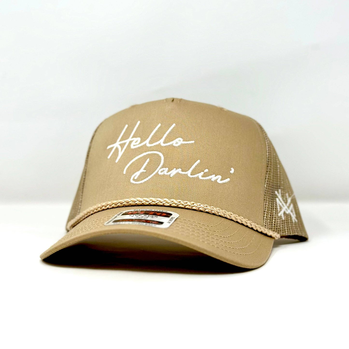 The Mad Hatter Co - MHC Hello Darlin Trucker Hat: 112 White