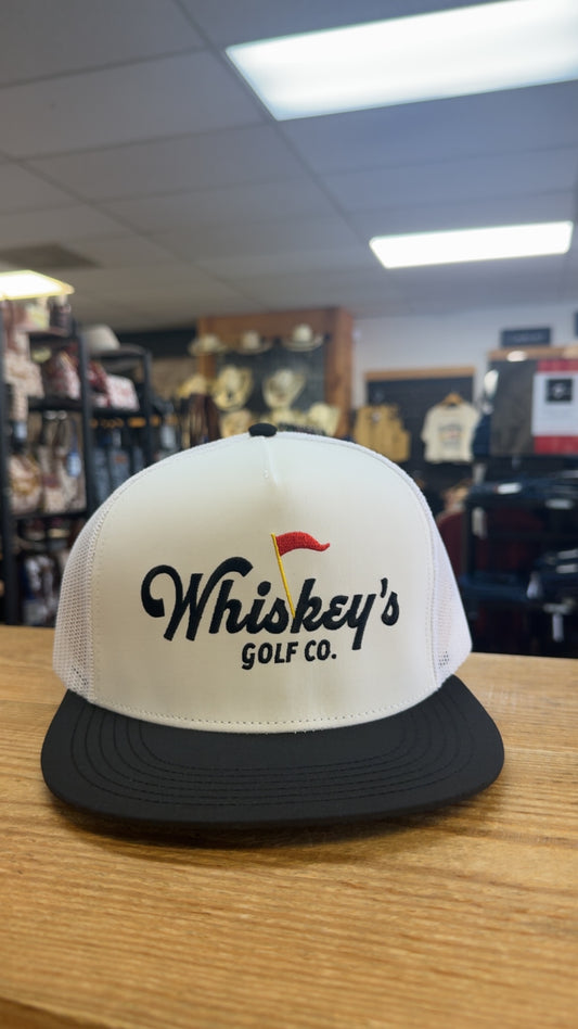 WHISKEY BENT HAT CO “GOLF CO. BLACK” HAT