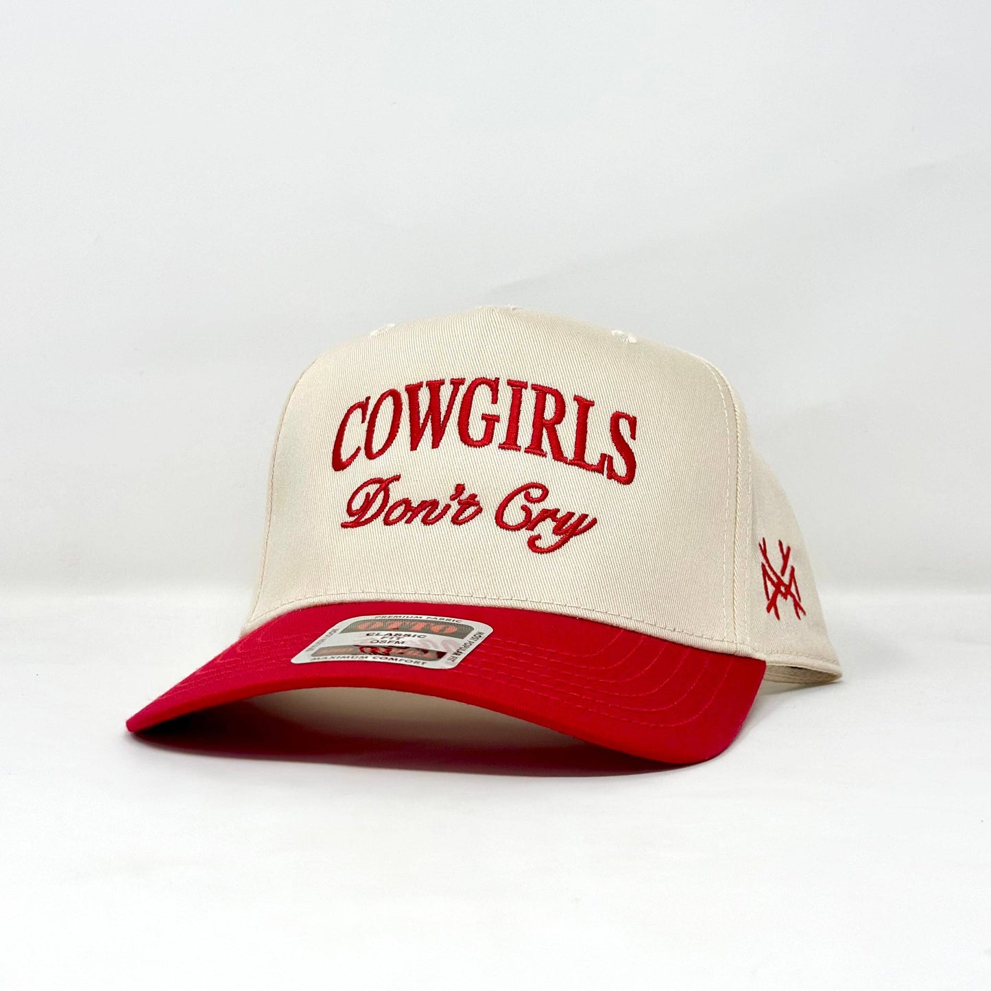 The Mad Hatter Co - MHC Cowgirls Don't Cry Trucker Hat: Black/ Natural Otto