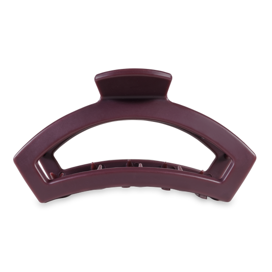 TELETIES - Open Hair Clip | Large | Burgundy Bliss