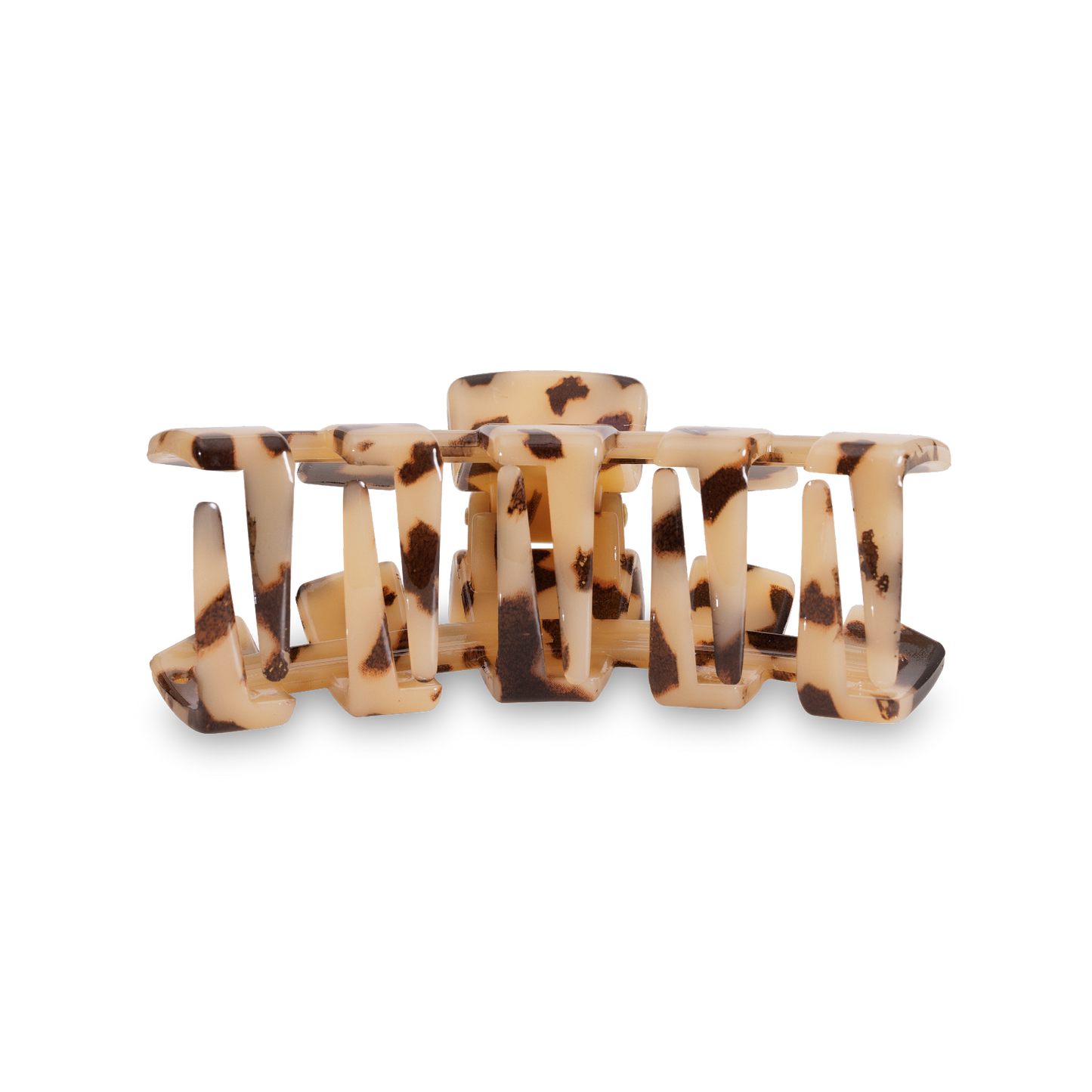 TELETIES - Classic Hair Clip | Small | Blonde Tortoise