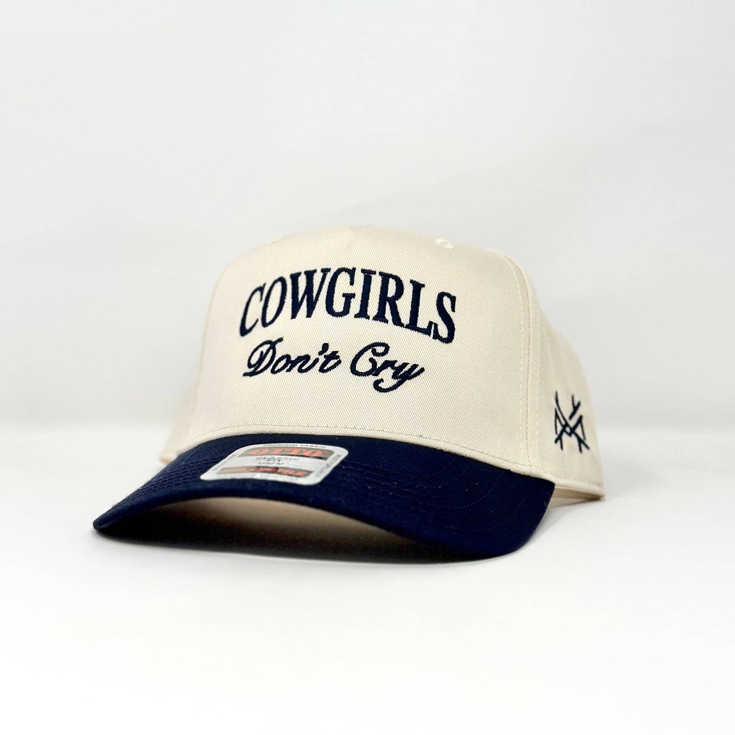 The Mad Hatter Co - MHC Cowgirls Don't Cry Trucker Hat: Black/ Natural Otto