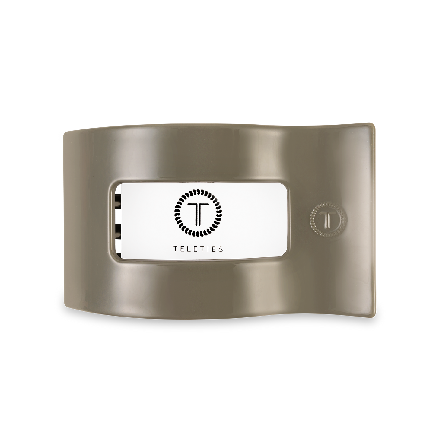 TELETIES - Flat Rectangle Hair Clip | Medium | Sage It Ain't So