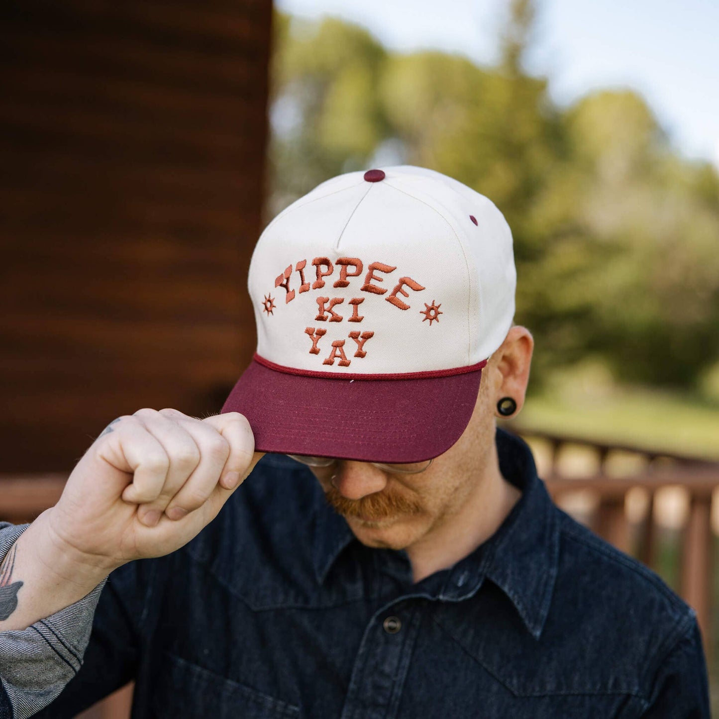 Sendero Provisions Company - Yippee Ki Yay Hat: Cream/Brown