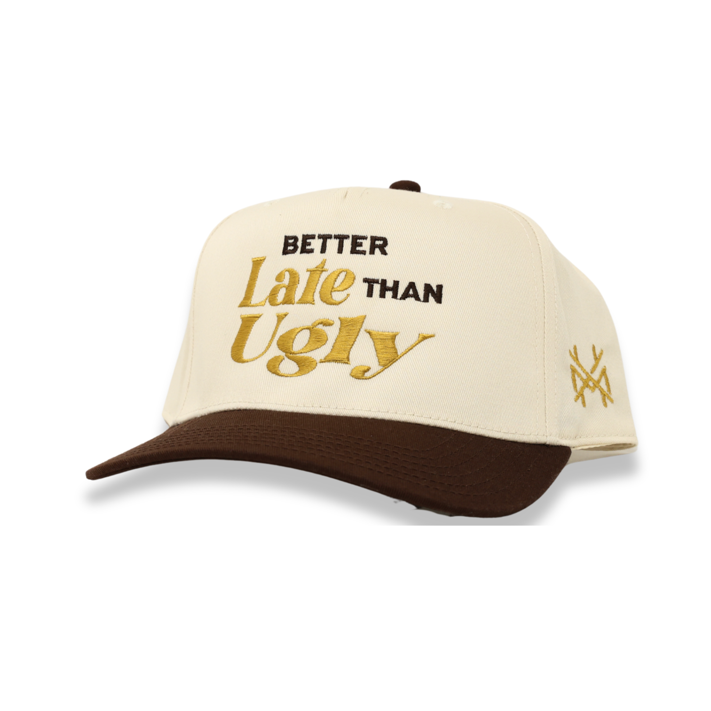 The Mad Hatter Co - Better Late Than Ugly Trucker Hat: Retro Black/White